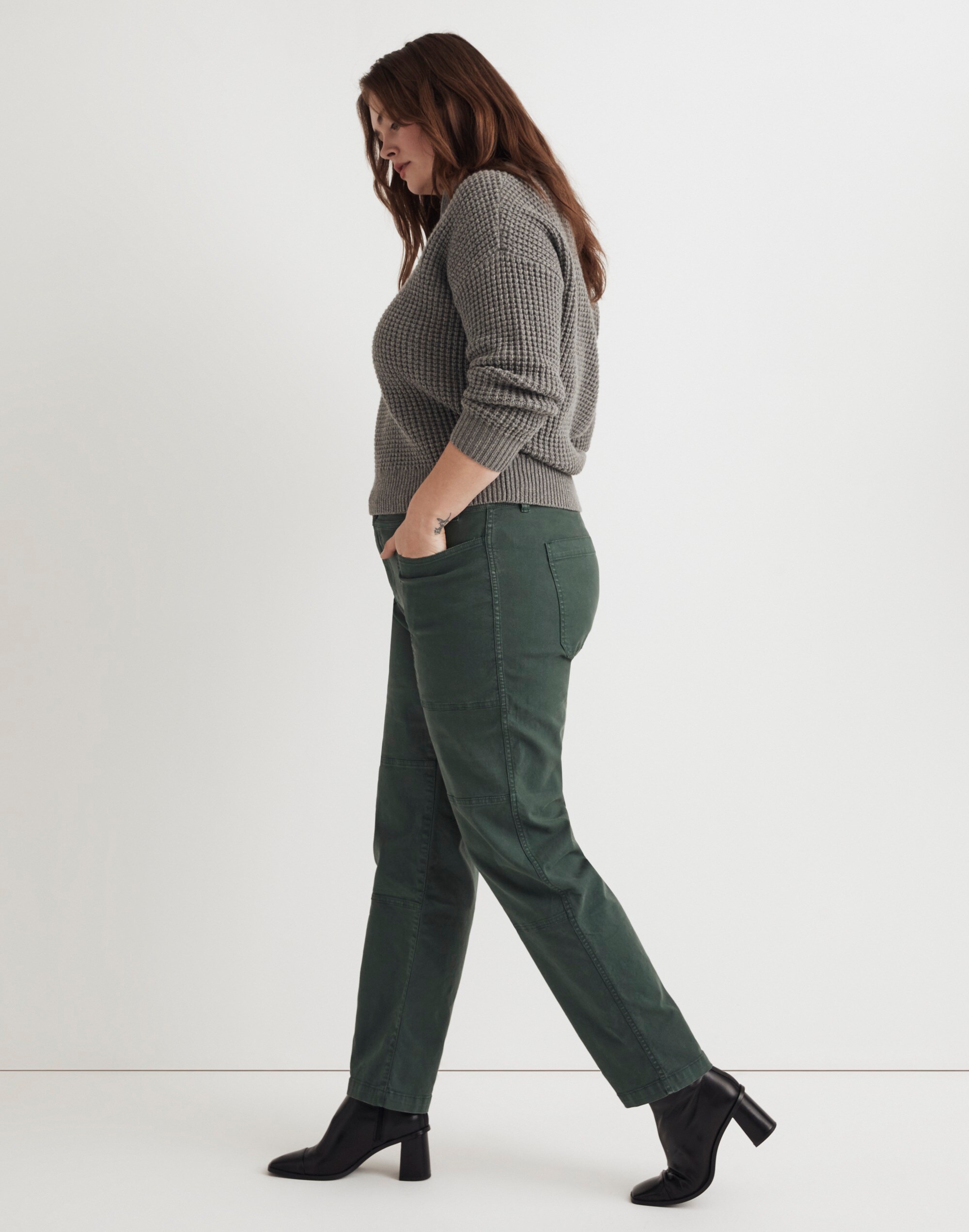 The Plus '90s Straight Cargo Pant in Garment-Dyed Canvas