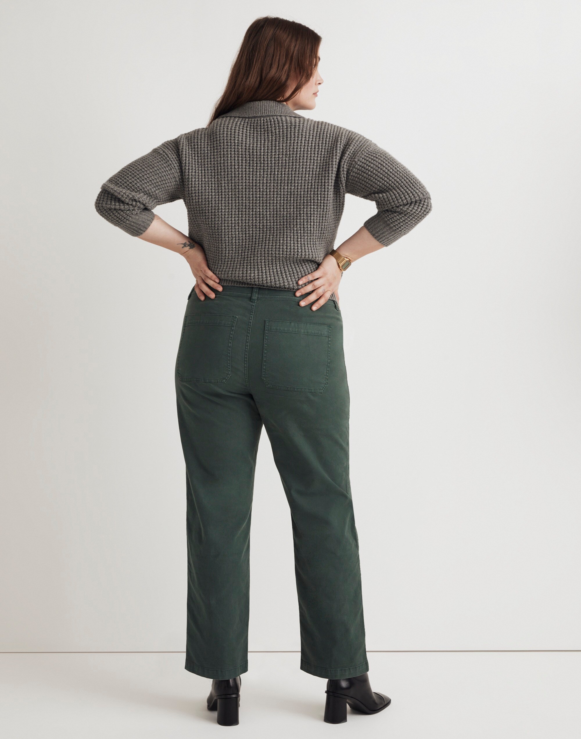 The Plus '90s Straight Cargo Pant in Garment-Dyed Canvas