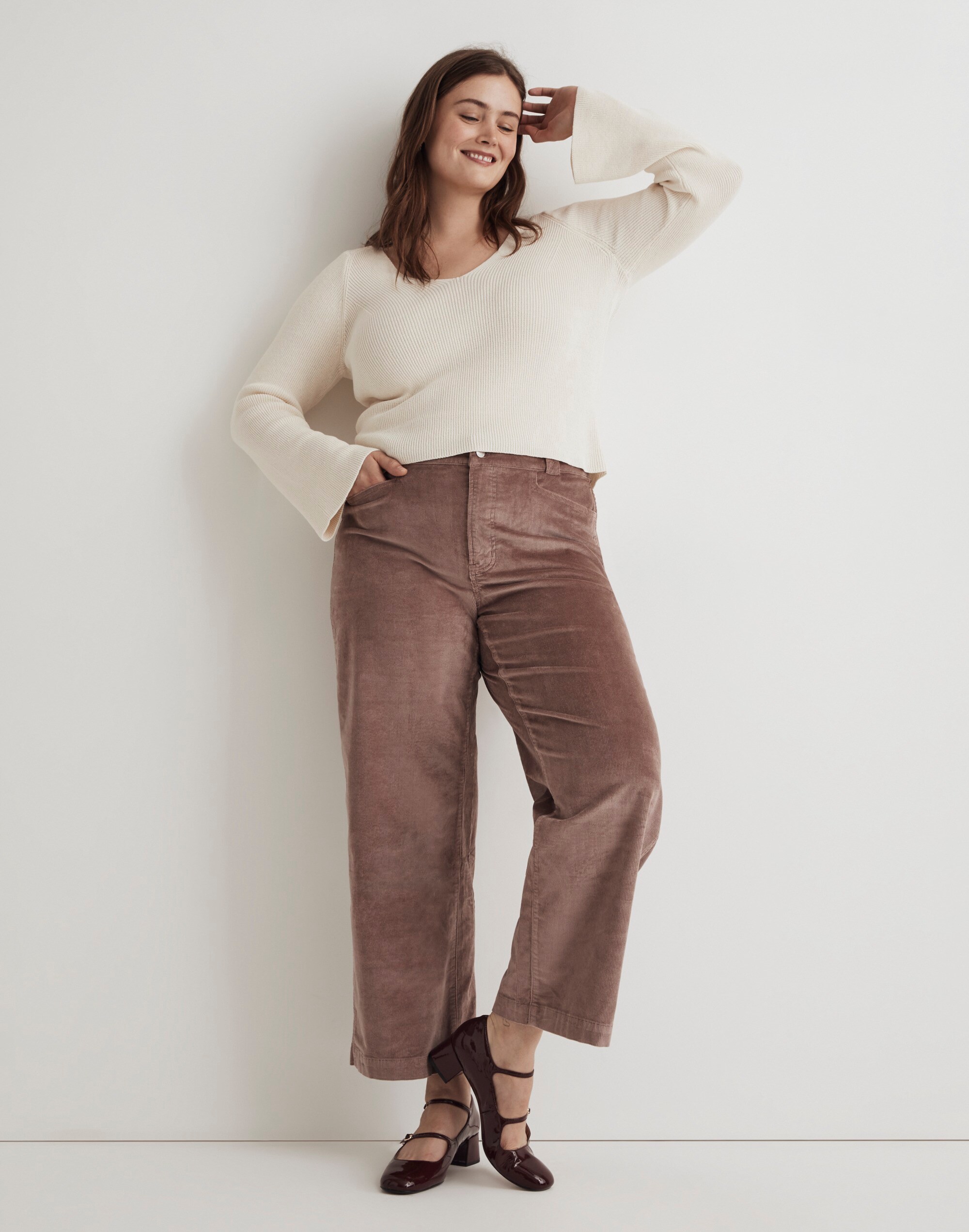 Plus Emmett 2.0 Wide-Leg Pants in Corduroy: Button-Fly Edition