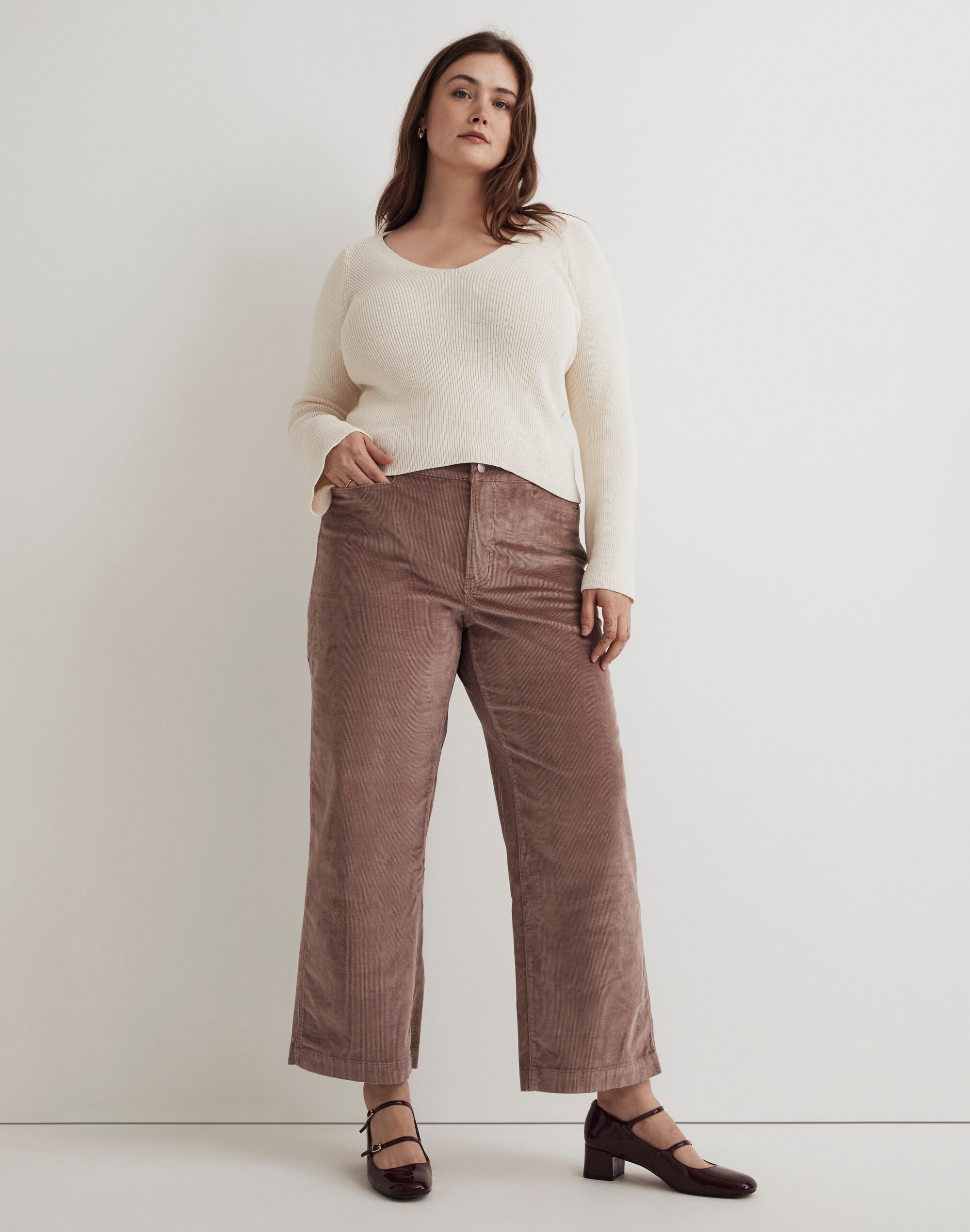 Plus Emmett 2.0 Wide-Leg Pants in Corduroy: Button-Fly Edition