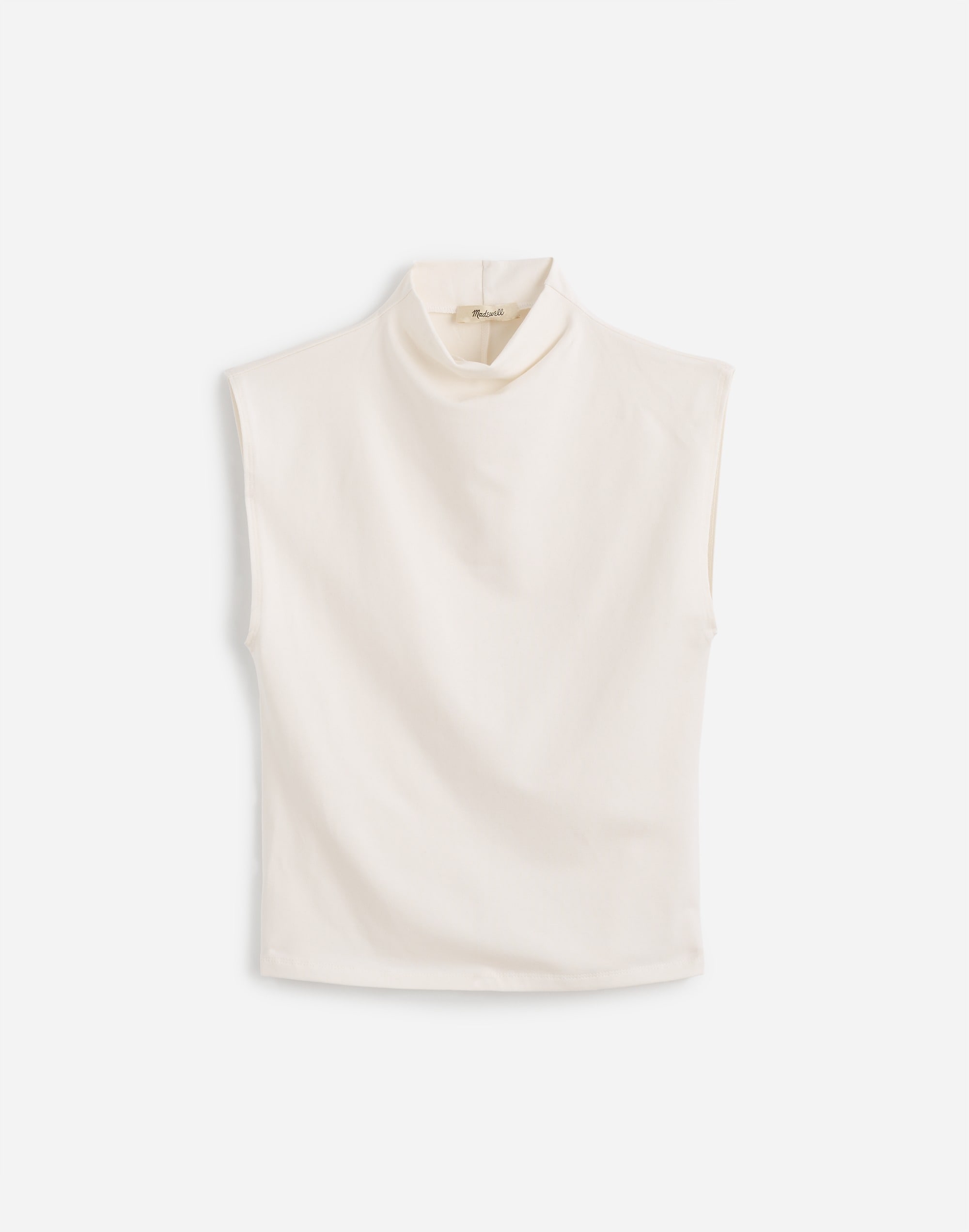 Funnelneck Cropped Muscle Tee in lighthouse image 6