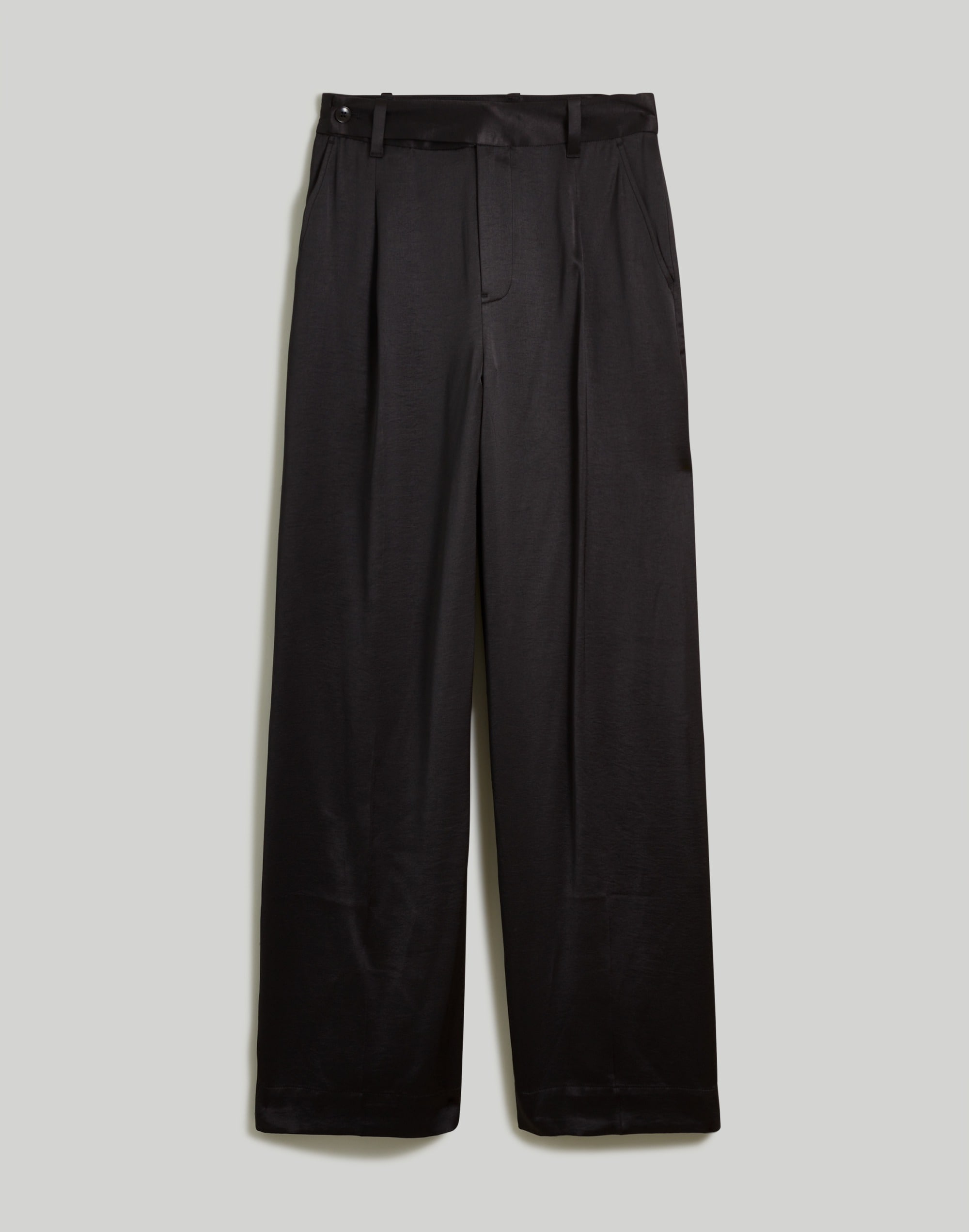 The Harlow Wide-Leg Pant in Satin