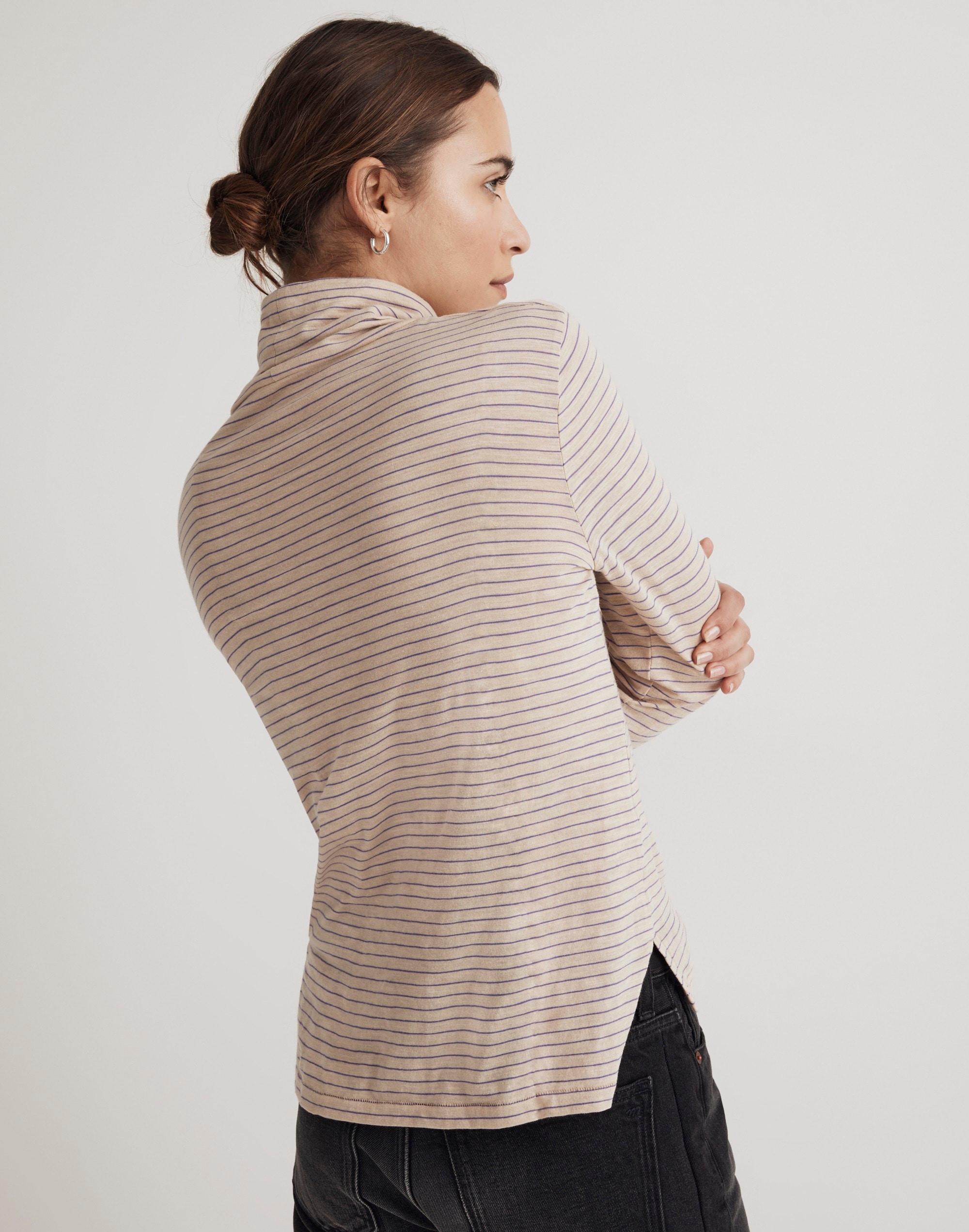 Whisper Cotton Turtleneck Tee