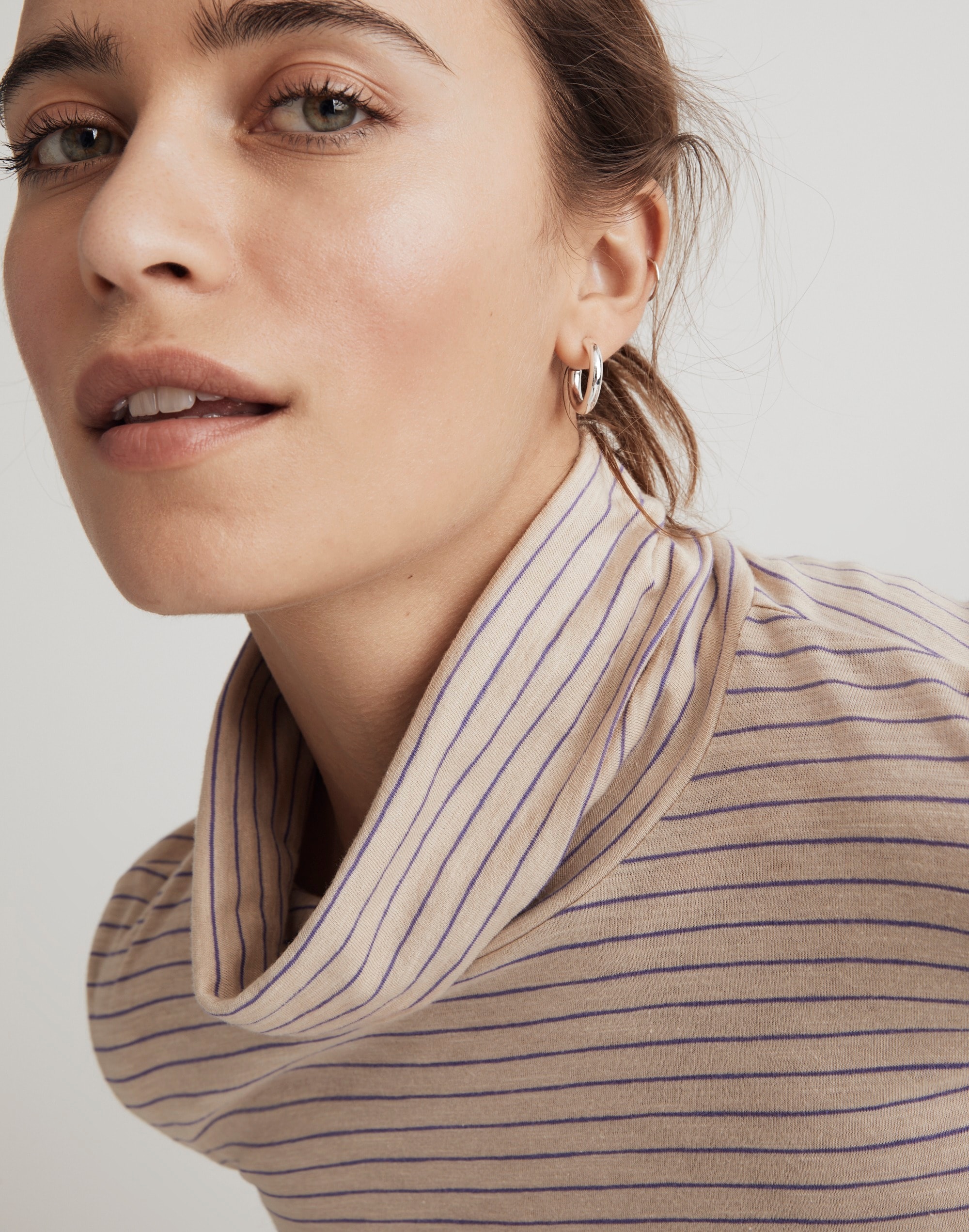 Whisper Cotton Turtleneck Tee