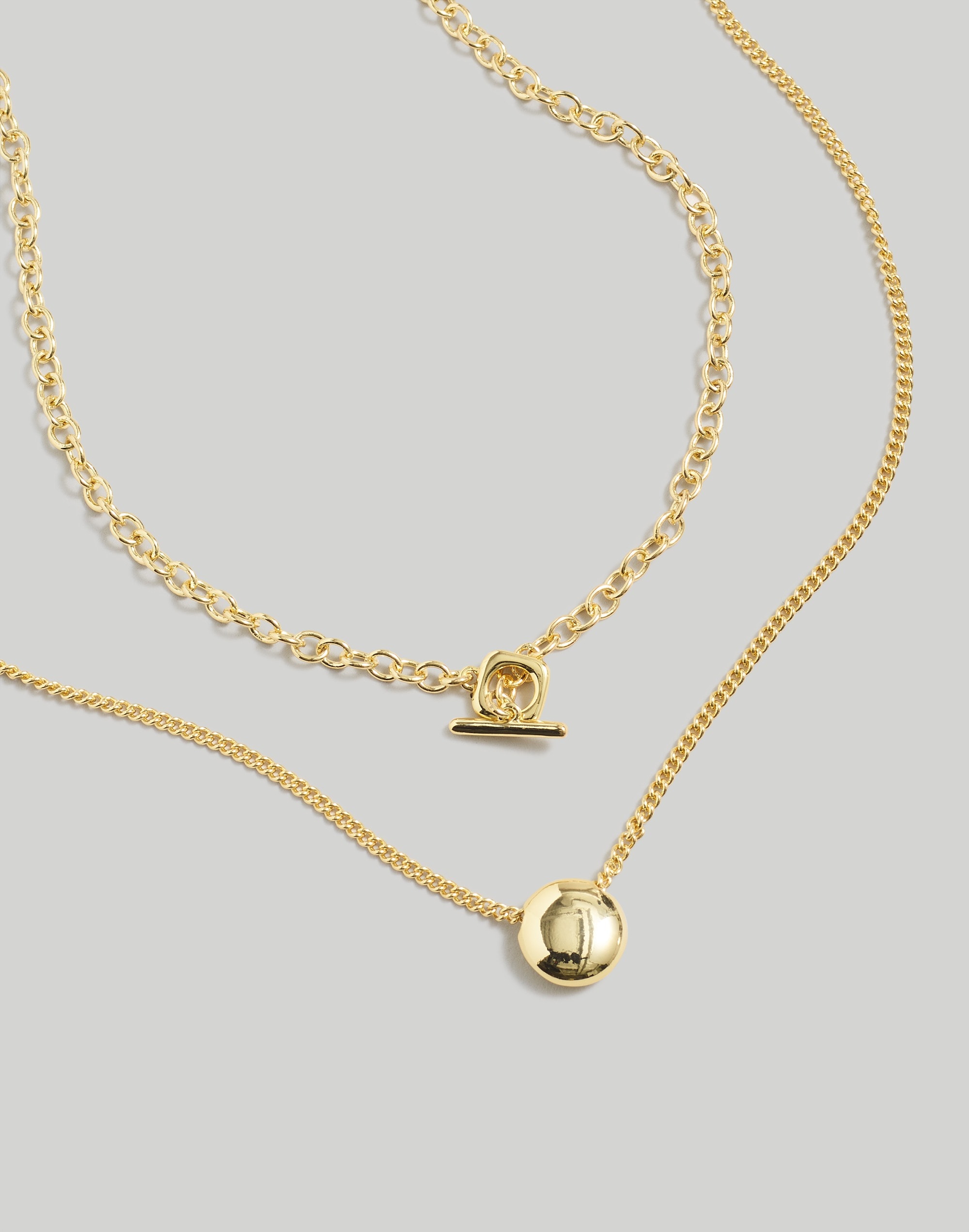 Two-Pack Toggle Necklace Set