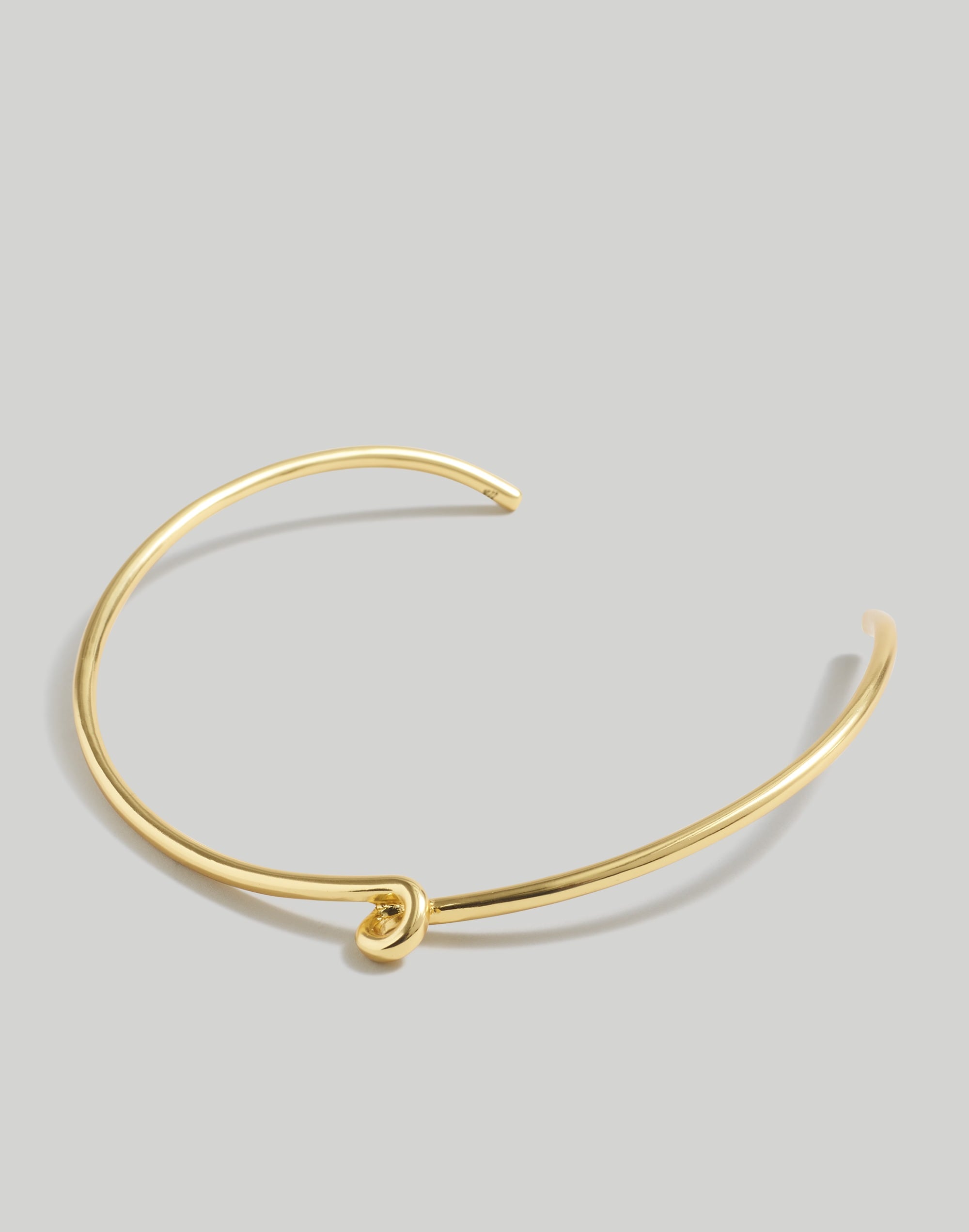 Mw Looped Tube Cuff Bracelet In Vintage Gold