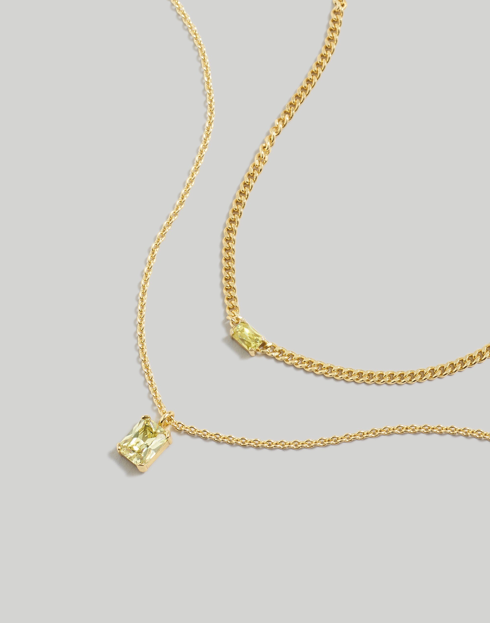 Two-Pack Crystal Necklace Set