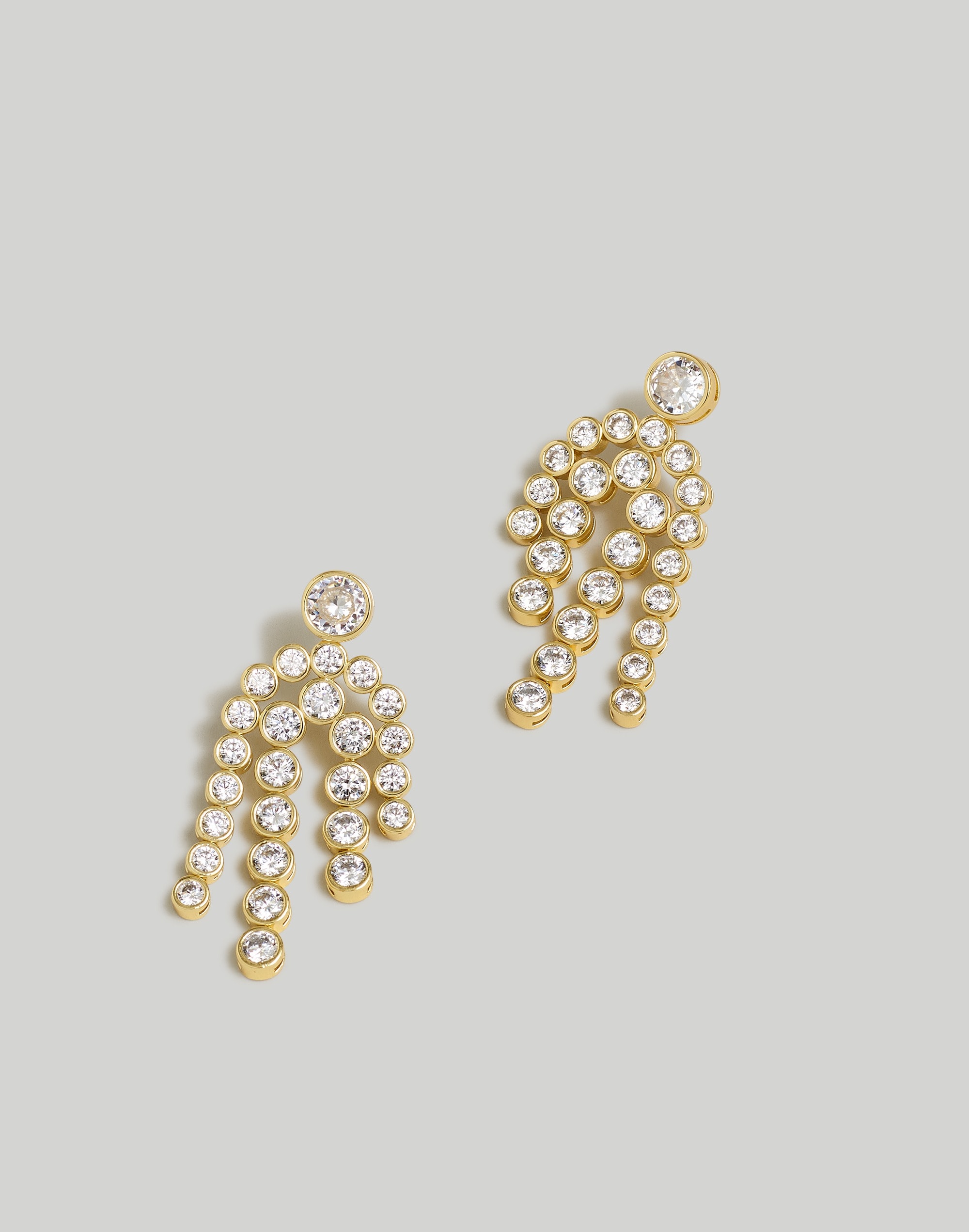 The Tennis Collection Bezel Set Crystal Statement Earrings