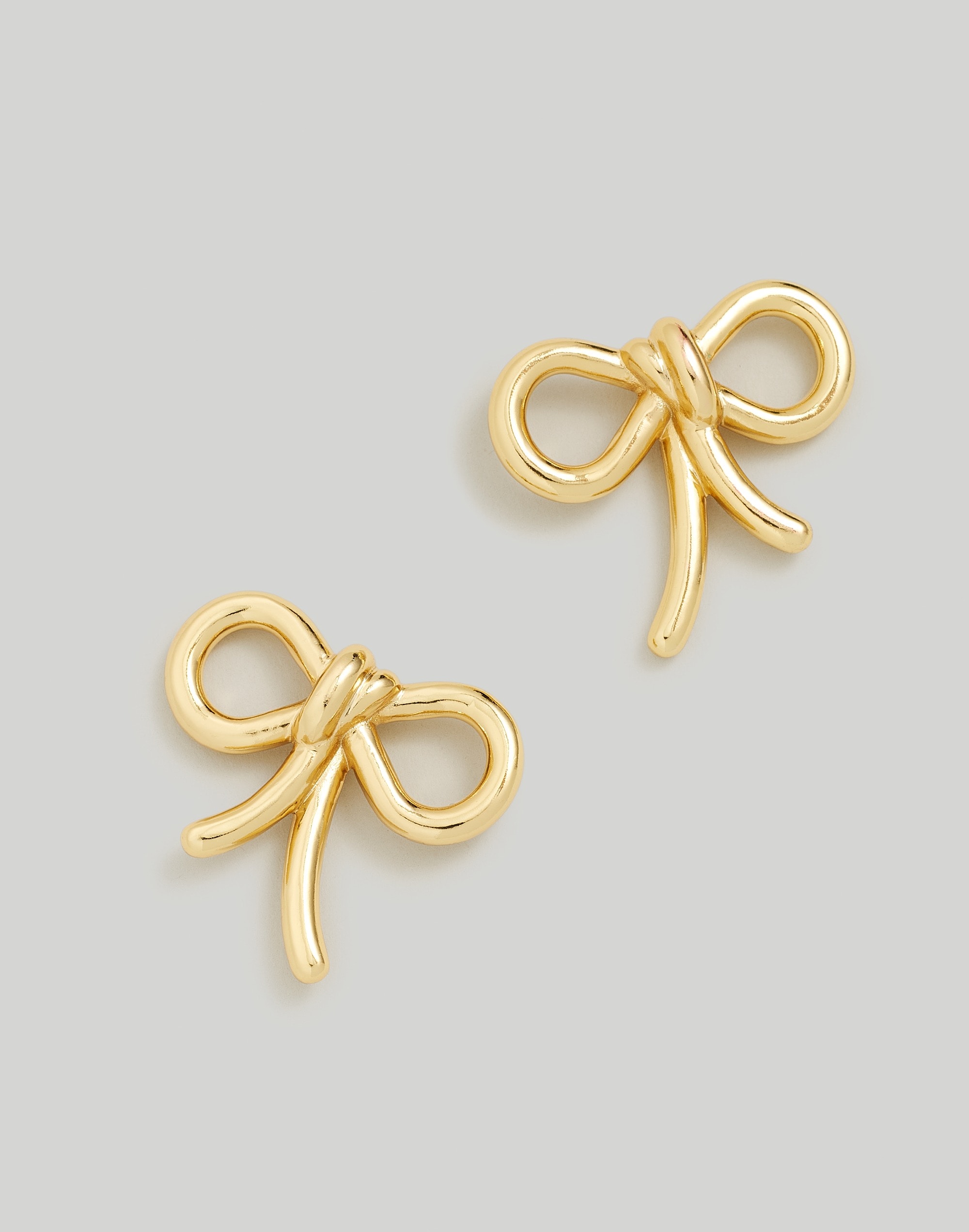 Bad to the Bow Earrings Gold