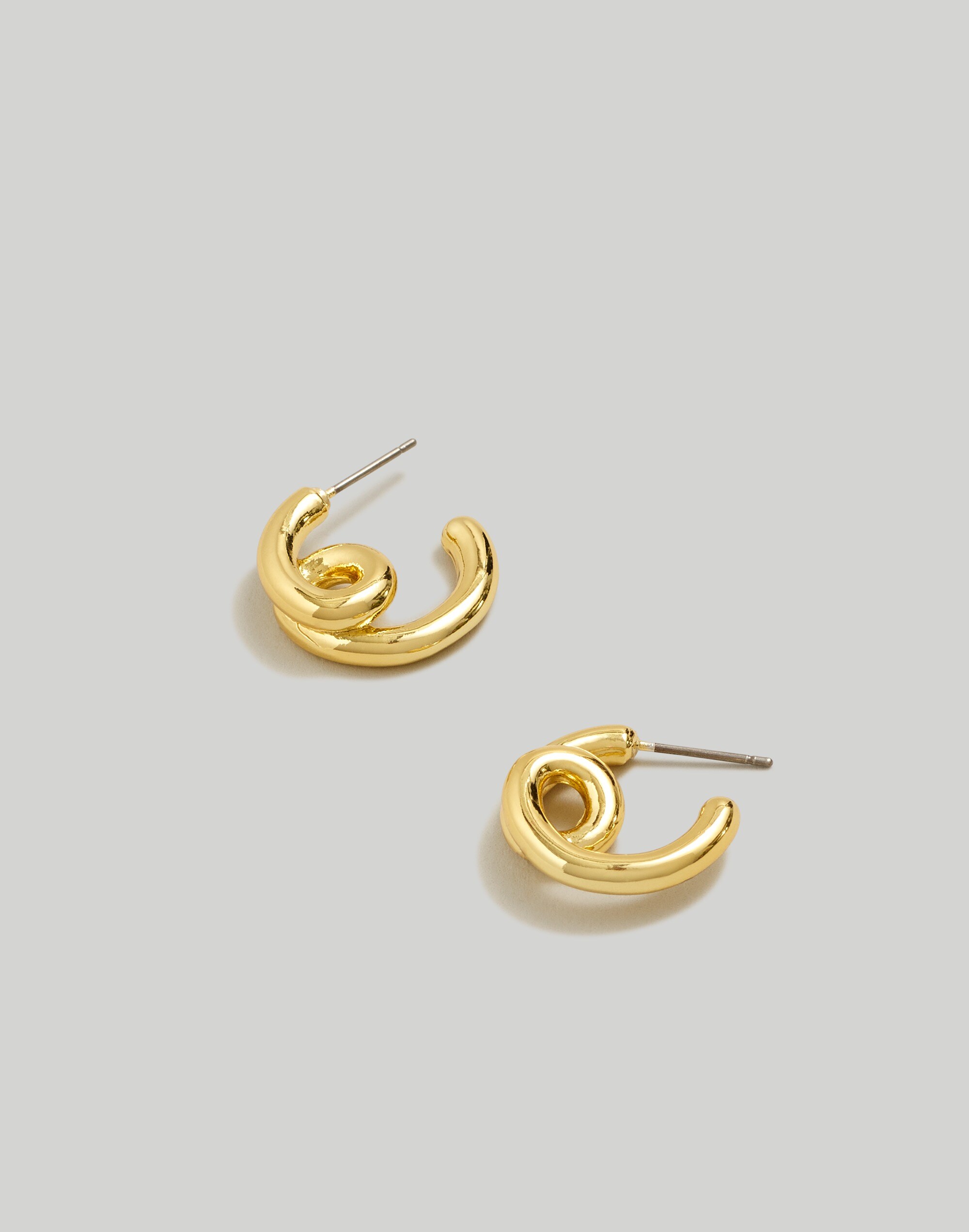 Looped Tube Small Hoop Earrings