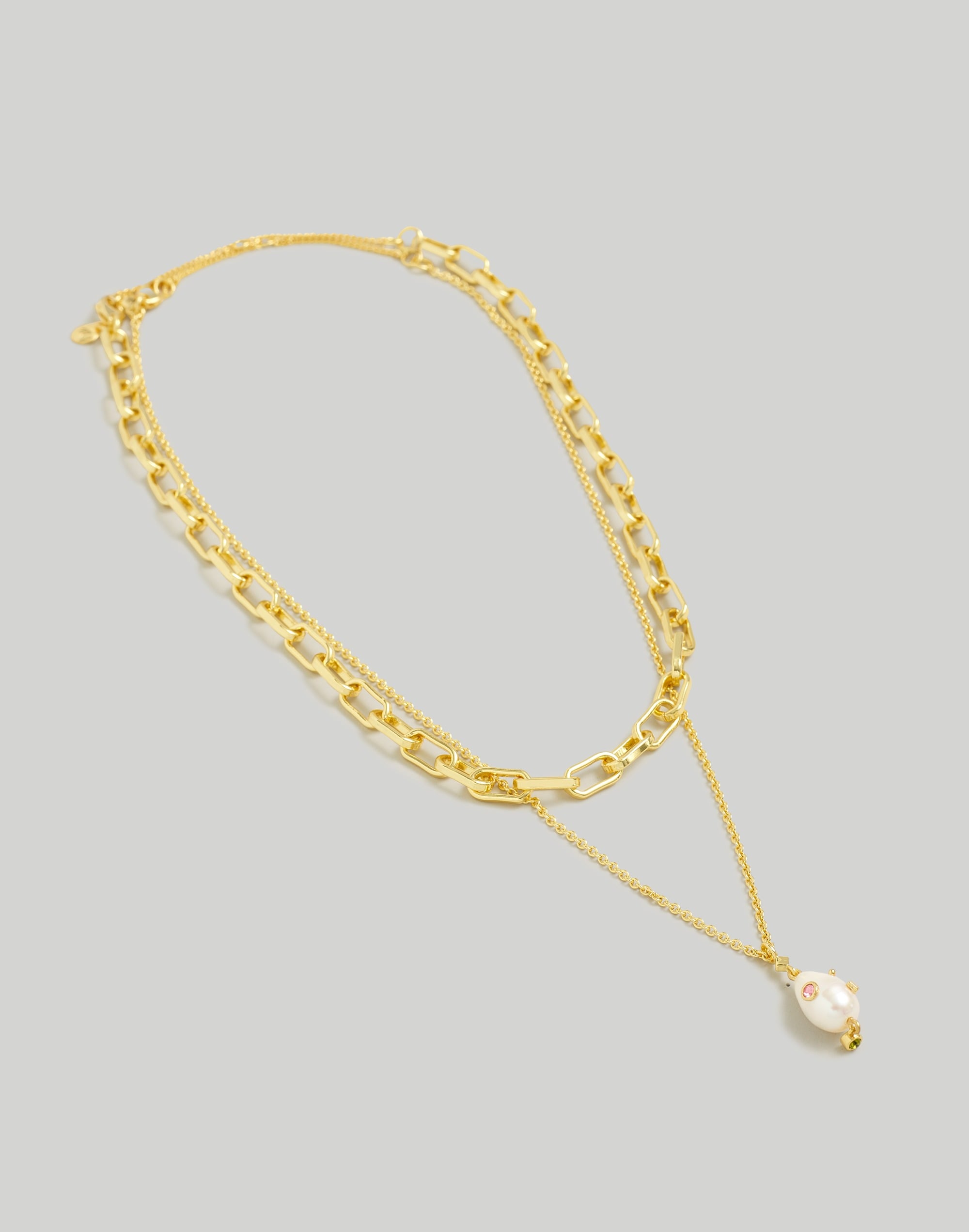 Two-Pack Studded Freshwater Pearl Necklace Set