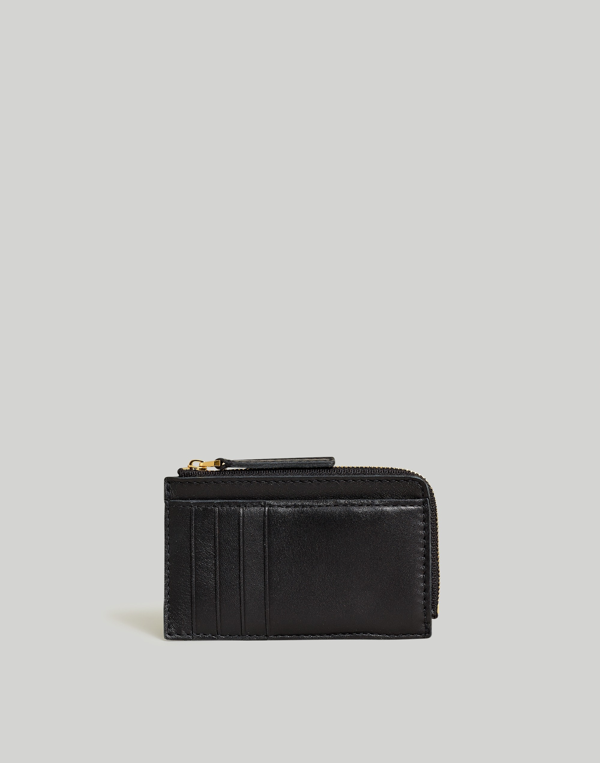 The Zip Card Case Wallet Waxed Leather