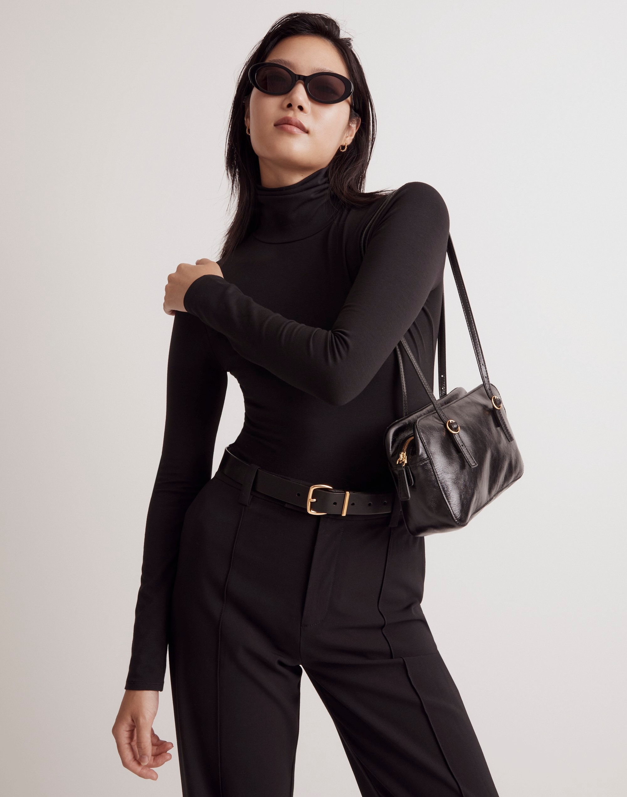 turtleneck thong bodysuit