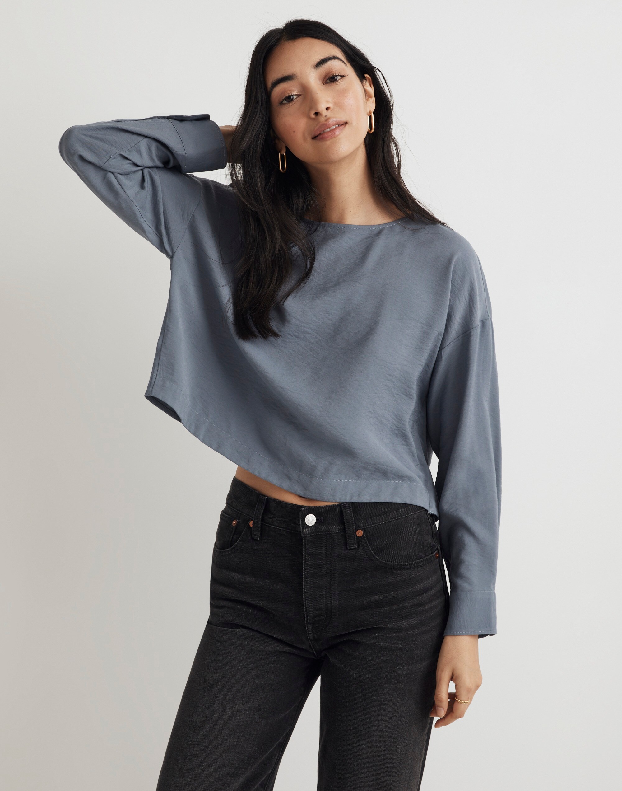 Relaxed Tulip-Back Top