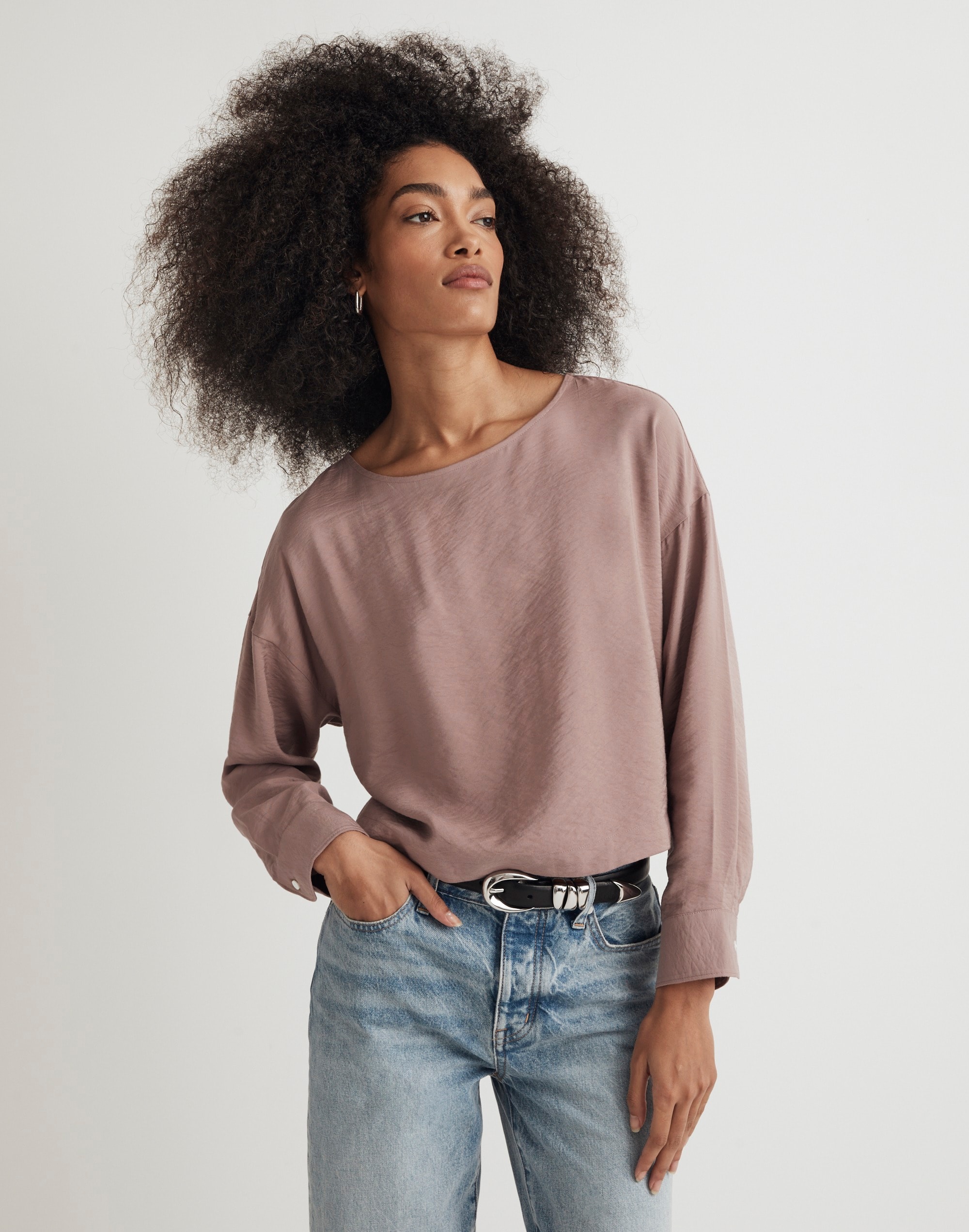 Relaxed Tulip-Back Top