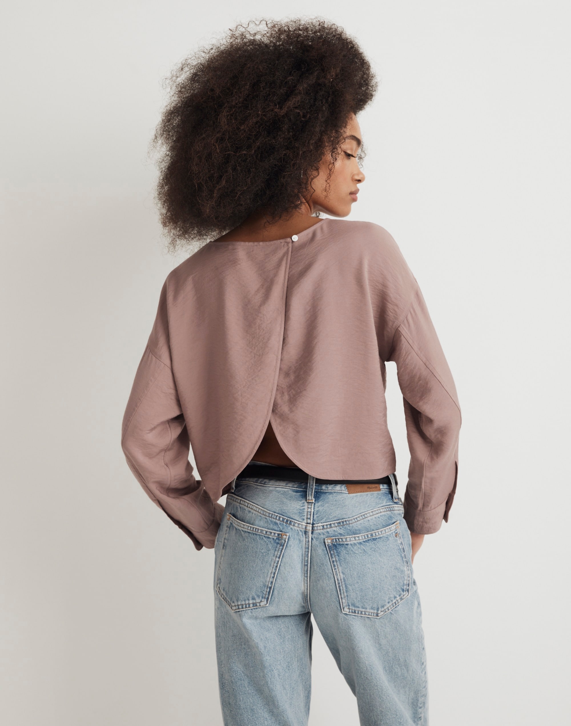 Relaxed Tulip-Back Top