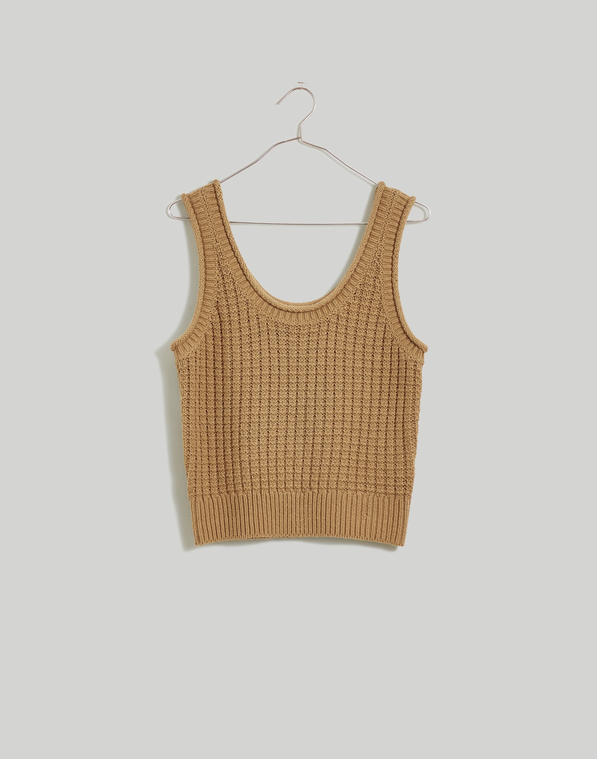 Textured-Stitch Sweater Tank