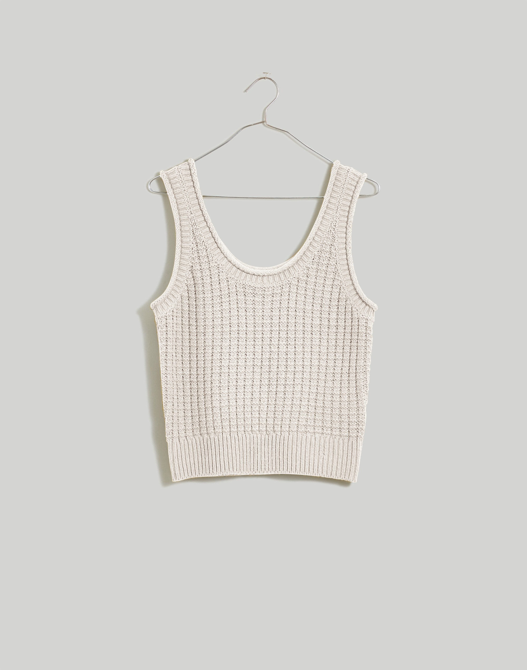 Textured-Stitch Sweater Tank