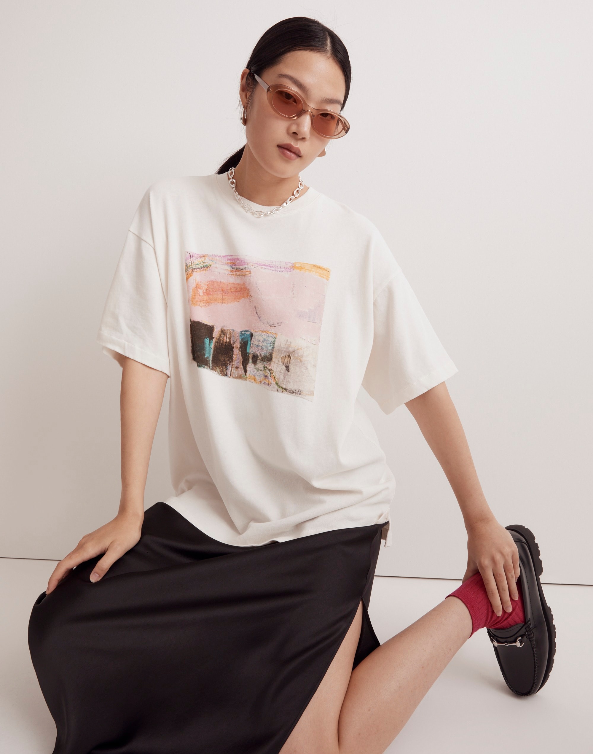 Madewell x Creative Growth Nicole Storm Graphic Ex-Boyfriend Tee