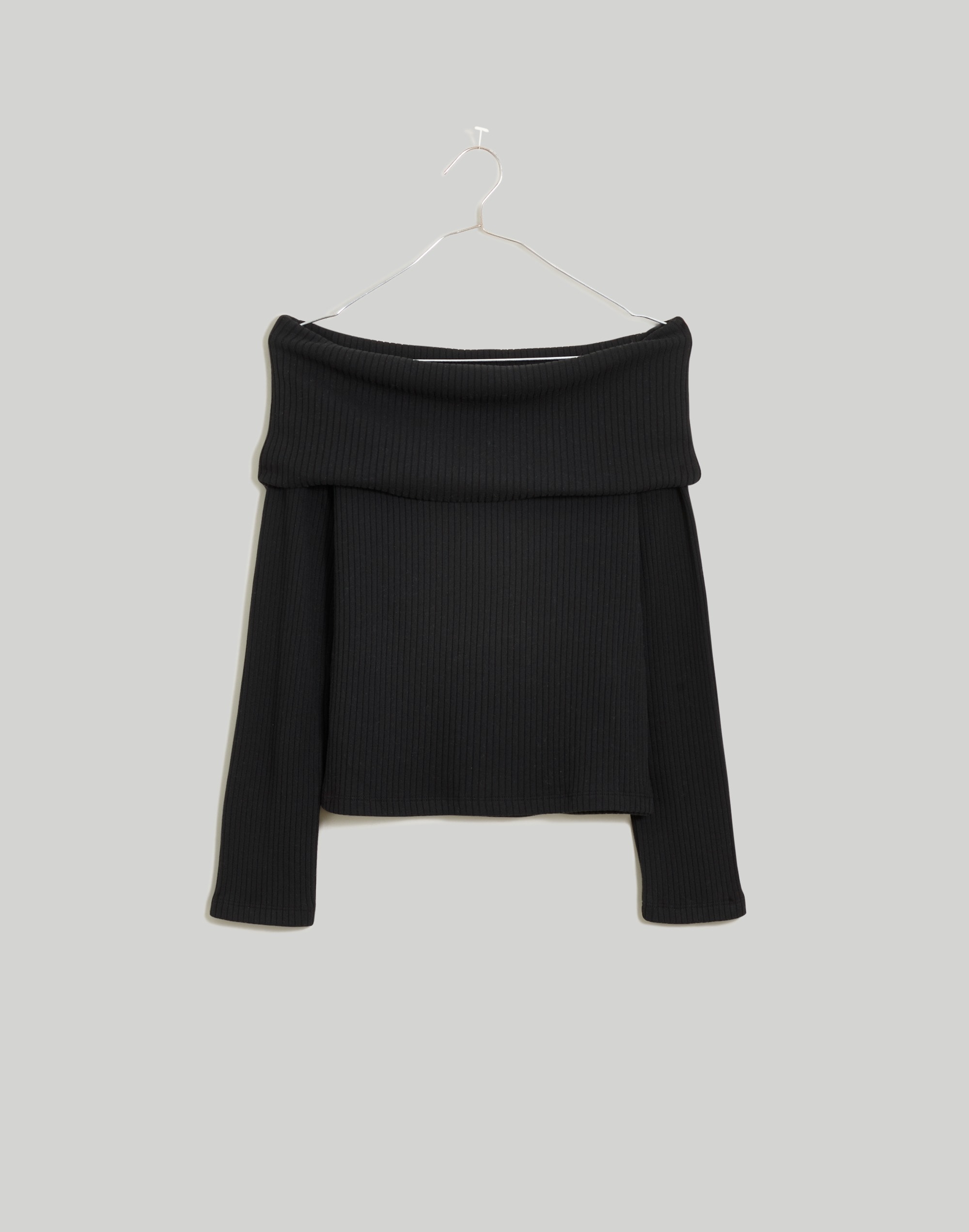 Off-Shoulder Long-Sleeve Top