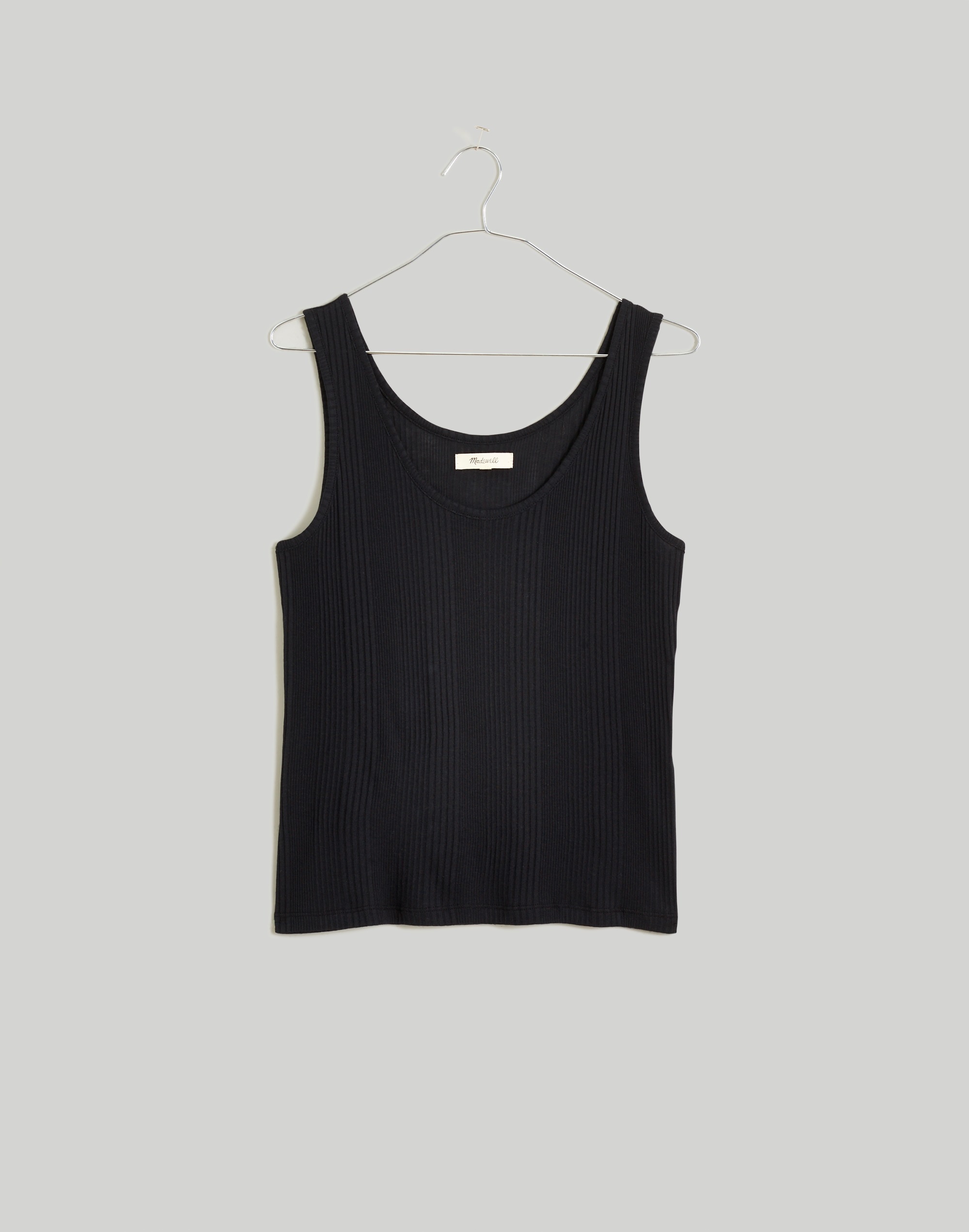 variegated ribbed scoopneck tank