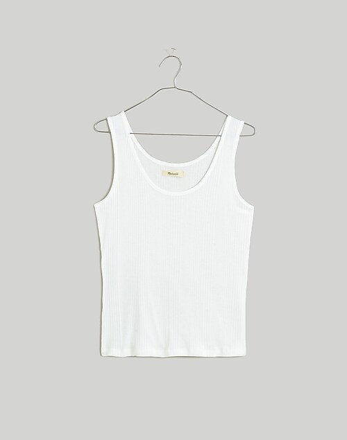 Variegated Ribbed Scoopneck Tank