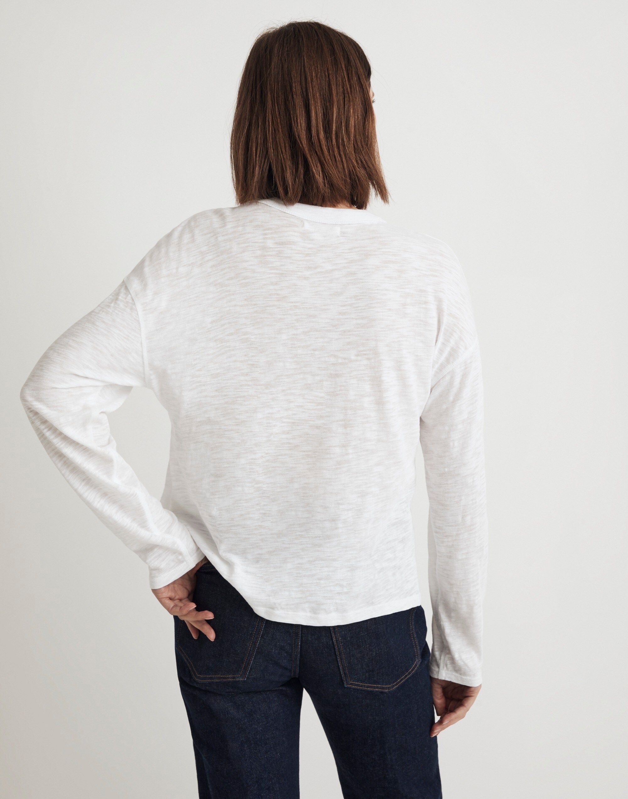 Slub Relaxed Long-Sleeve Tee