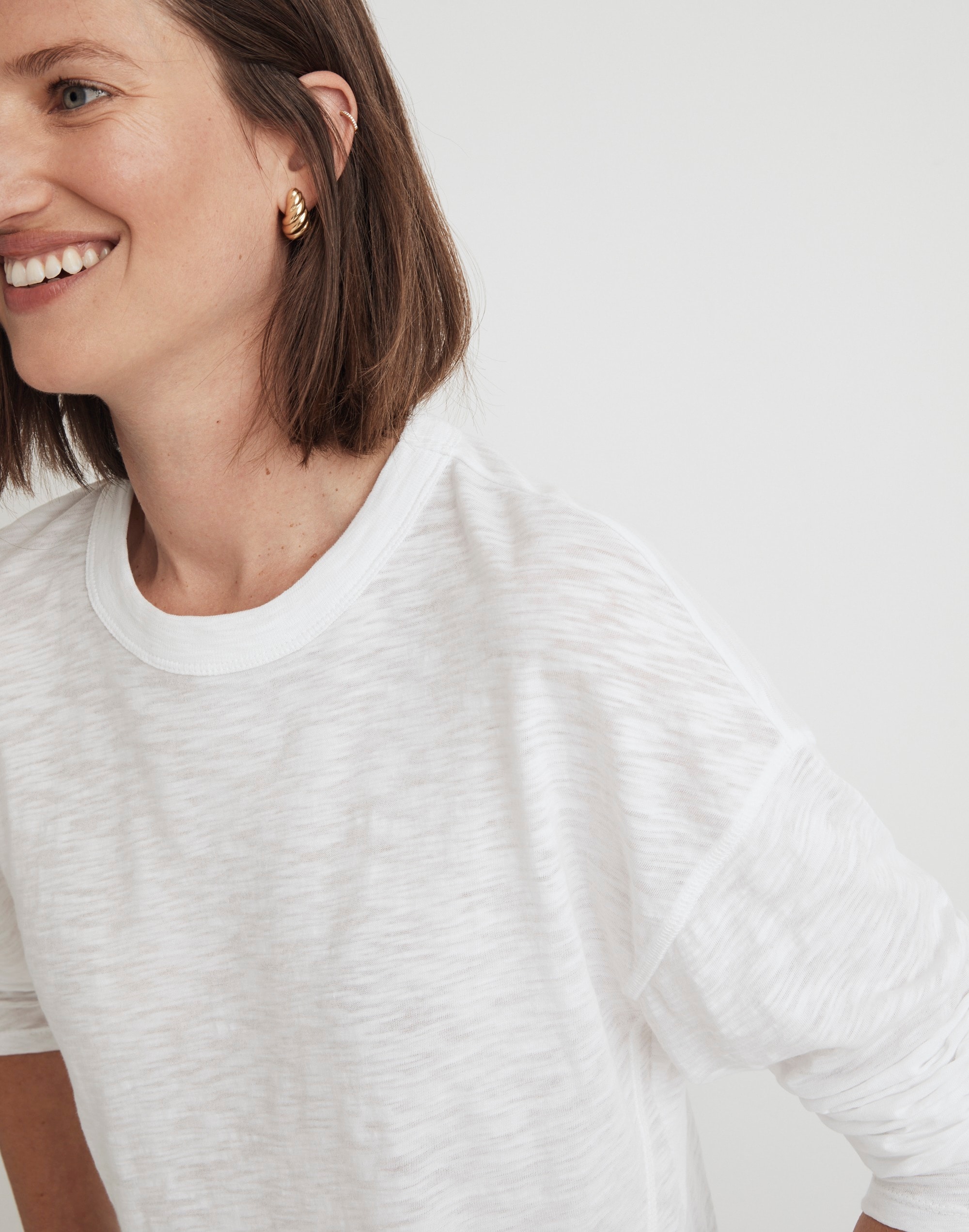 Slub Relaxed Long-Sleeve Tee