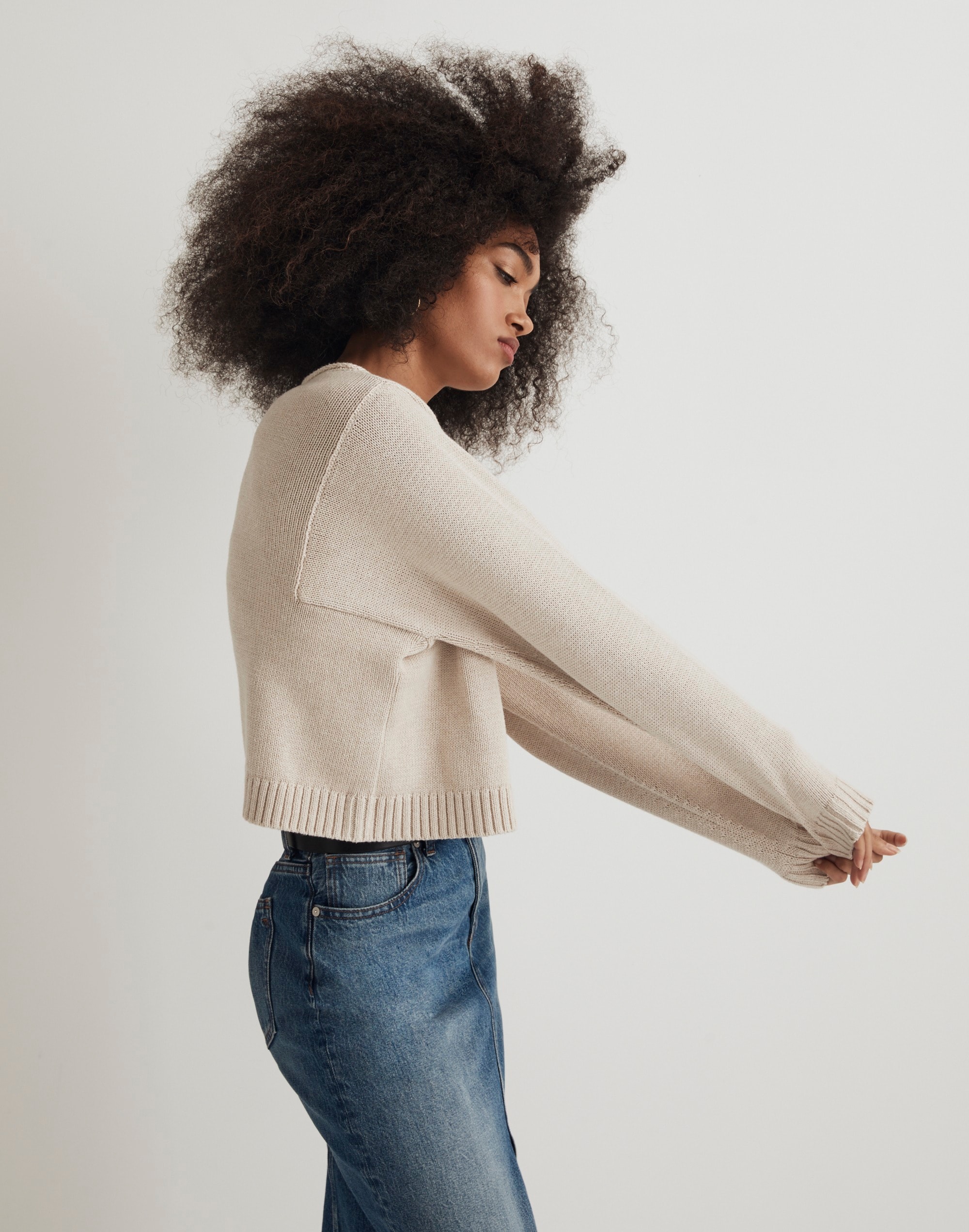 Rolled-Neck Pullover Sweater