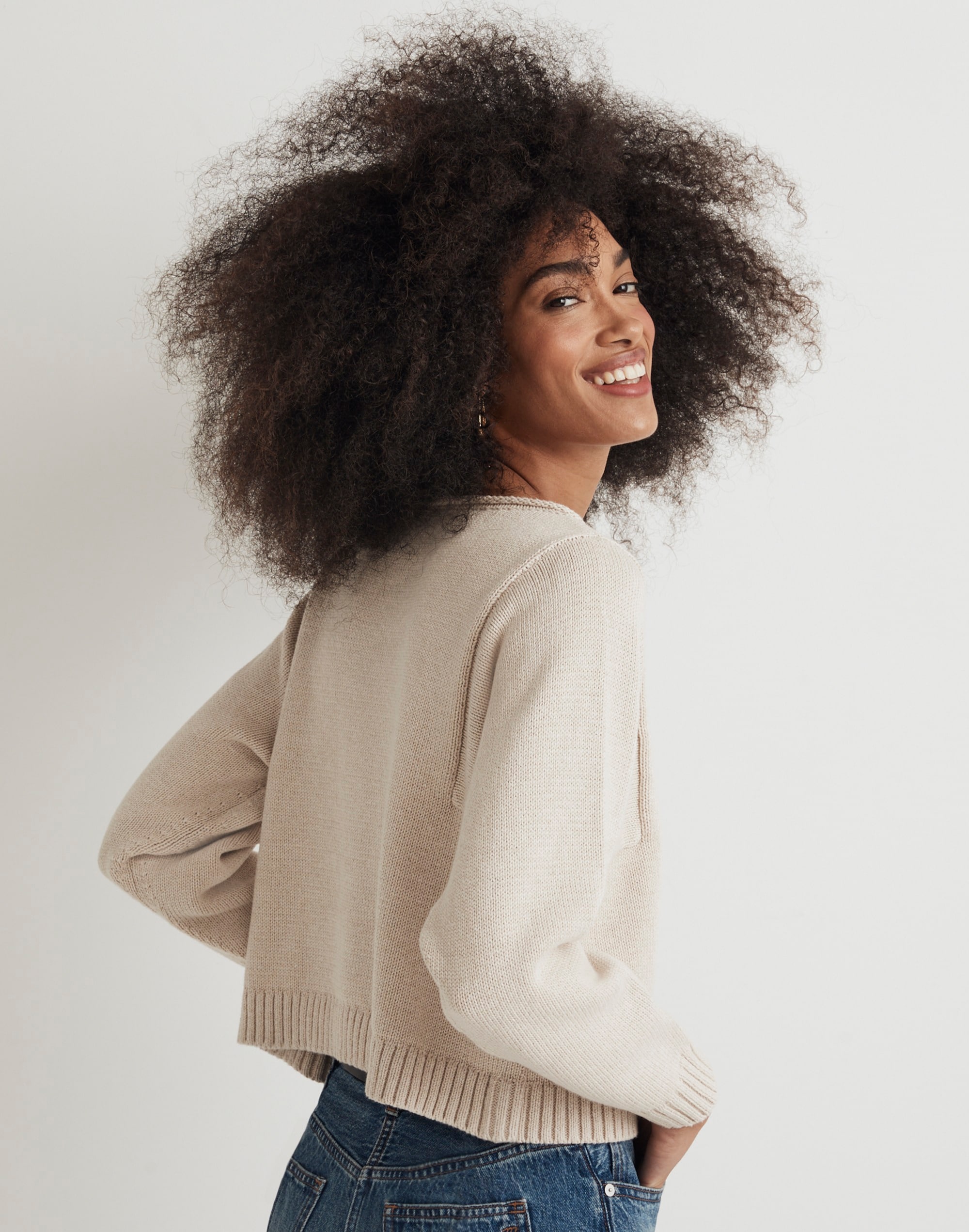 Rolled-Neck Pullover Sweater