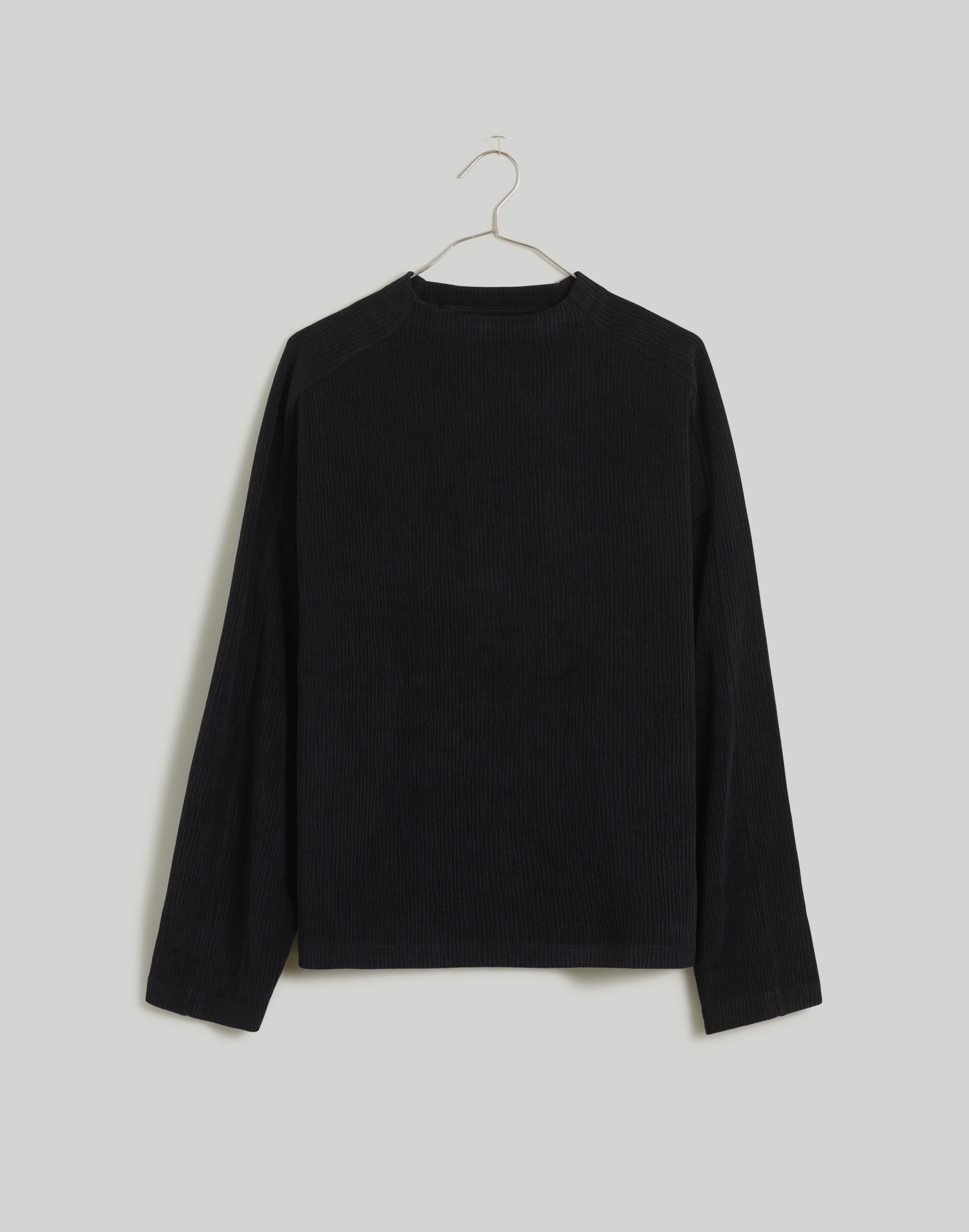 Striped Jacquard Funnelneck Top