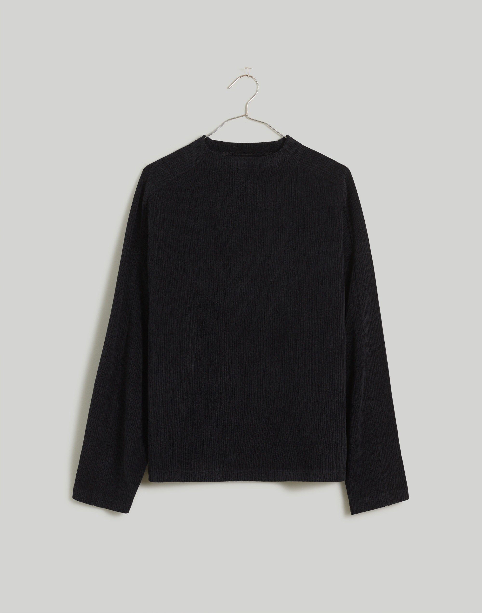 Striped Jacquard Funnelneck Top