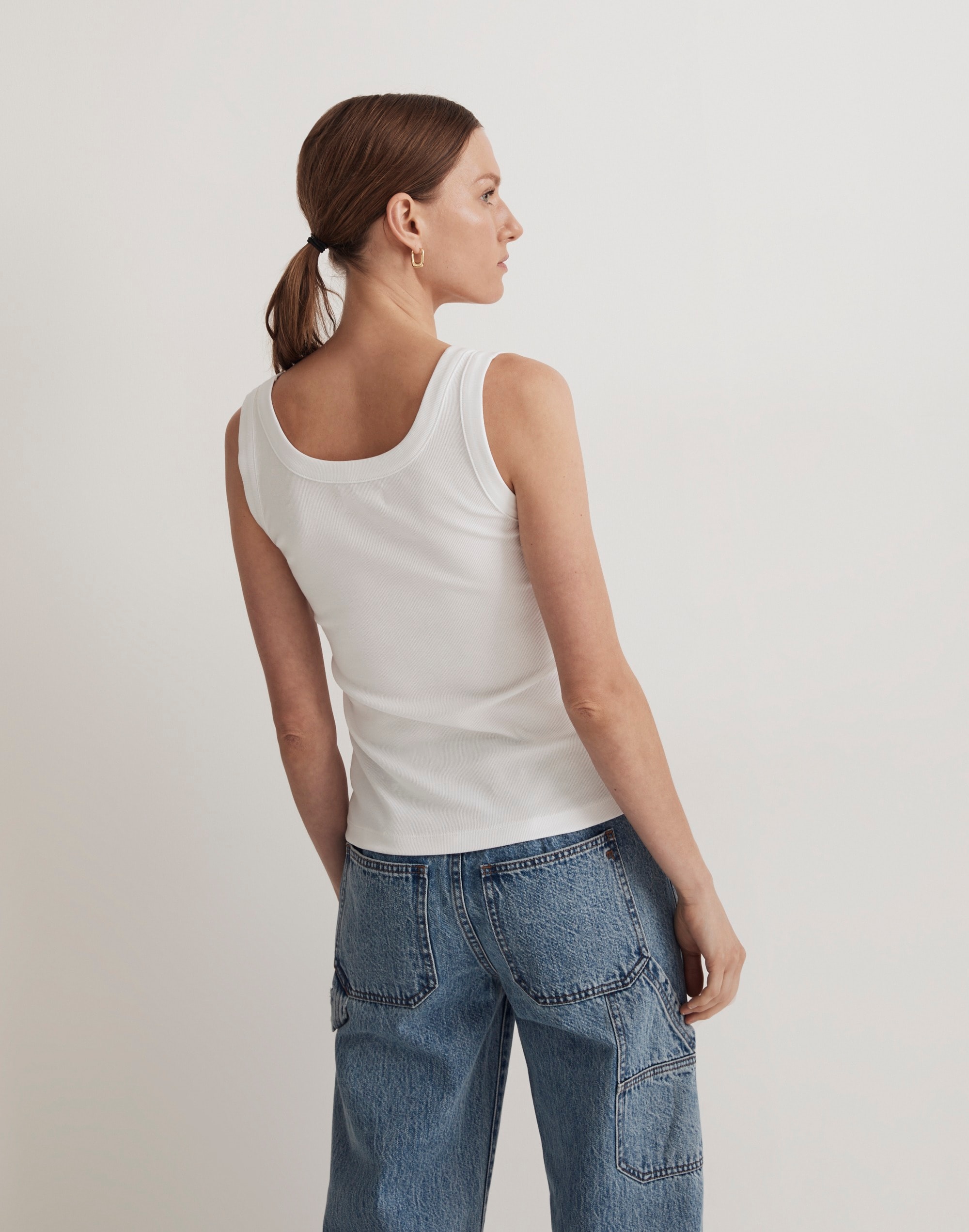 Supima&reg; Rib Scoopneck Tank