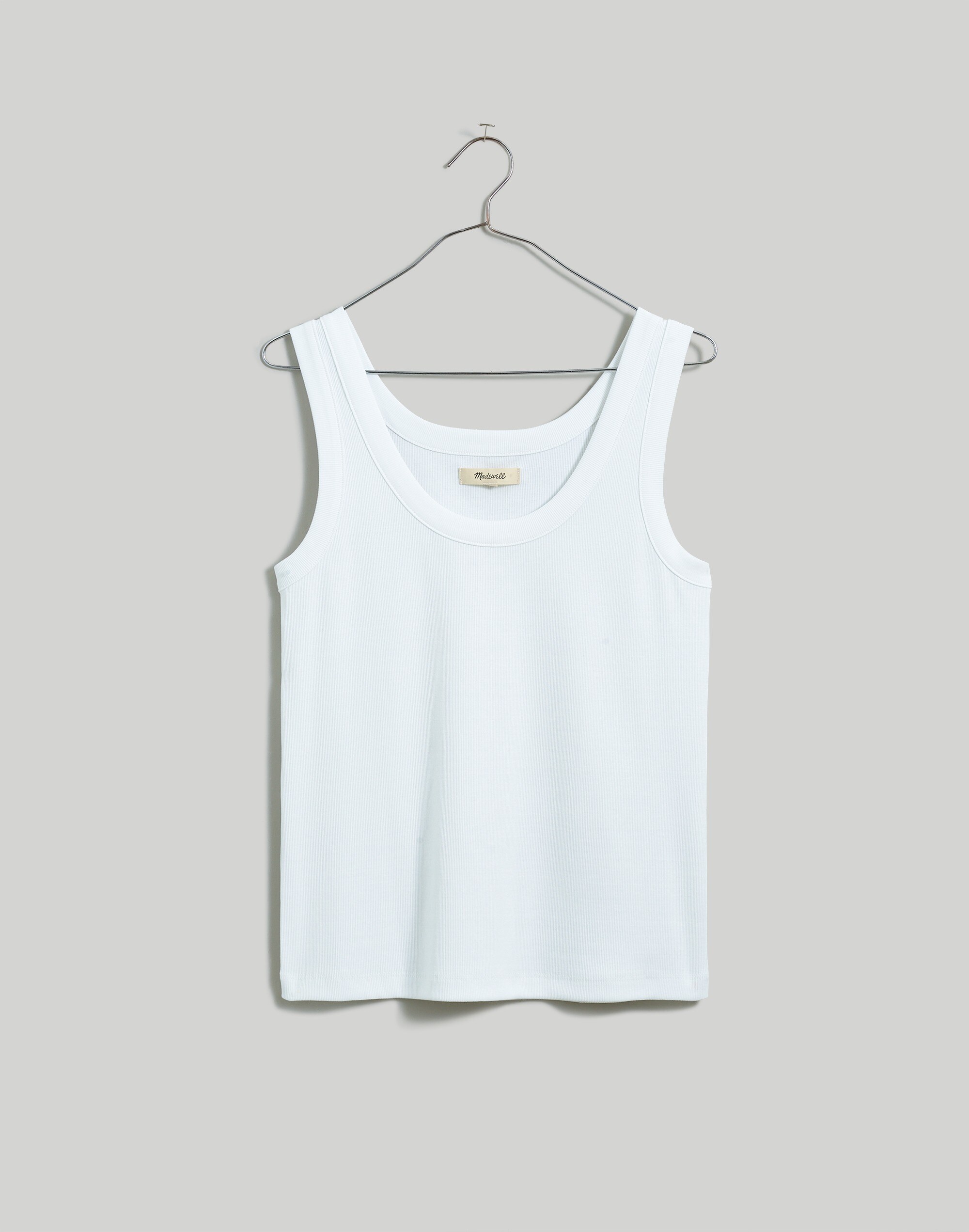 Supima&reg; Rib Scoopneck Tank