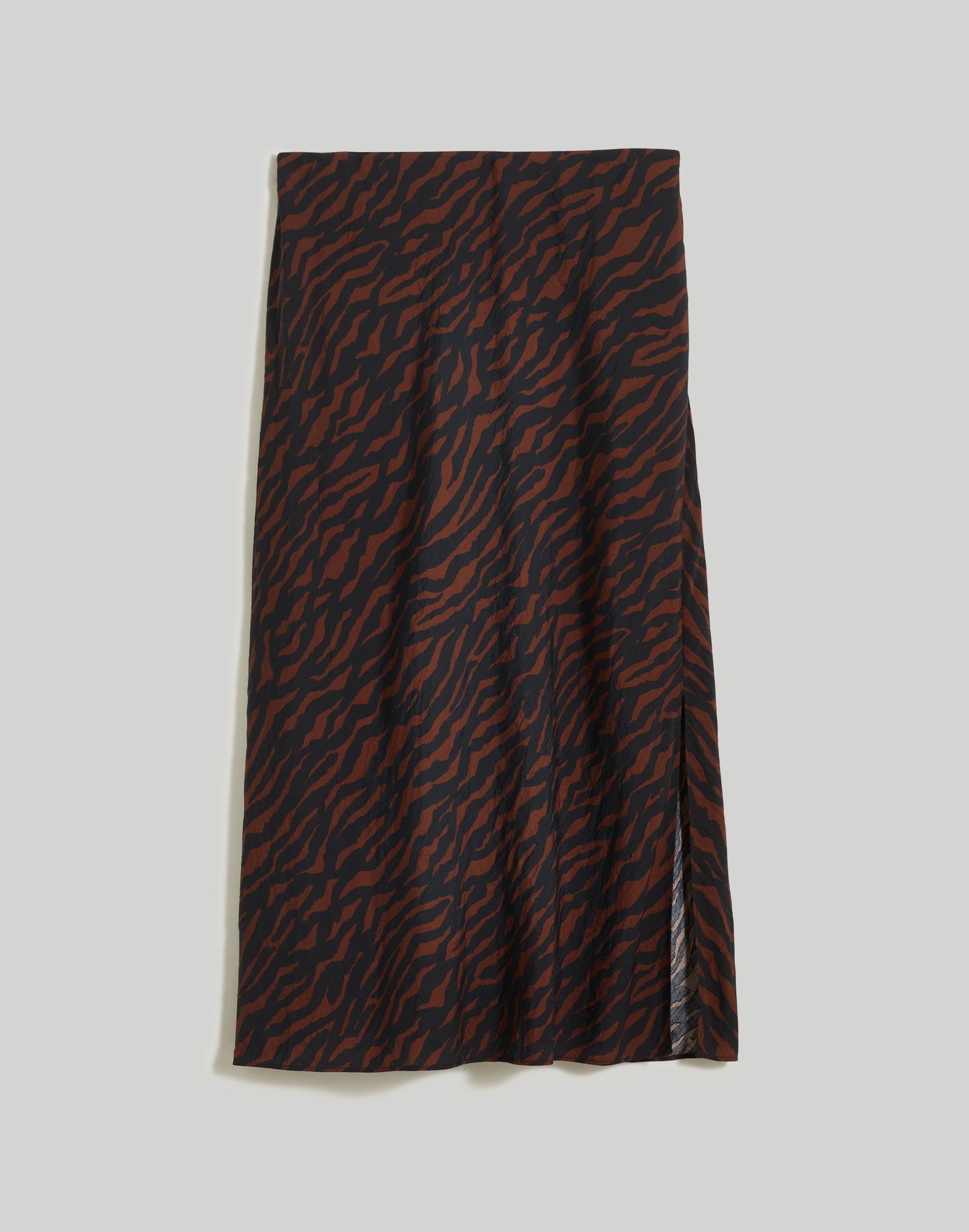 The Layton Midi Slip Skirt in Abstract Animal