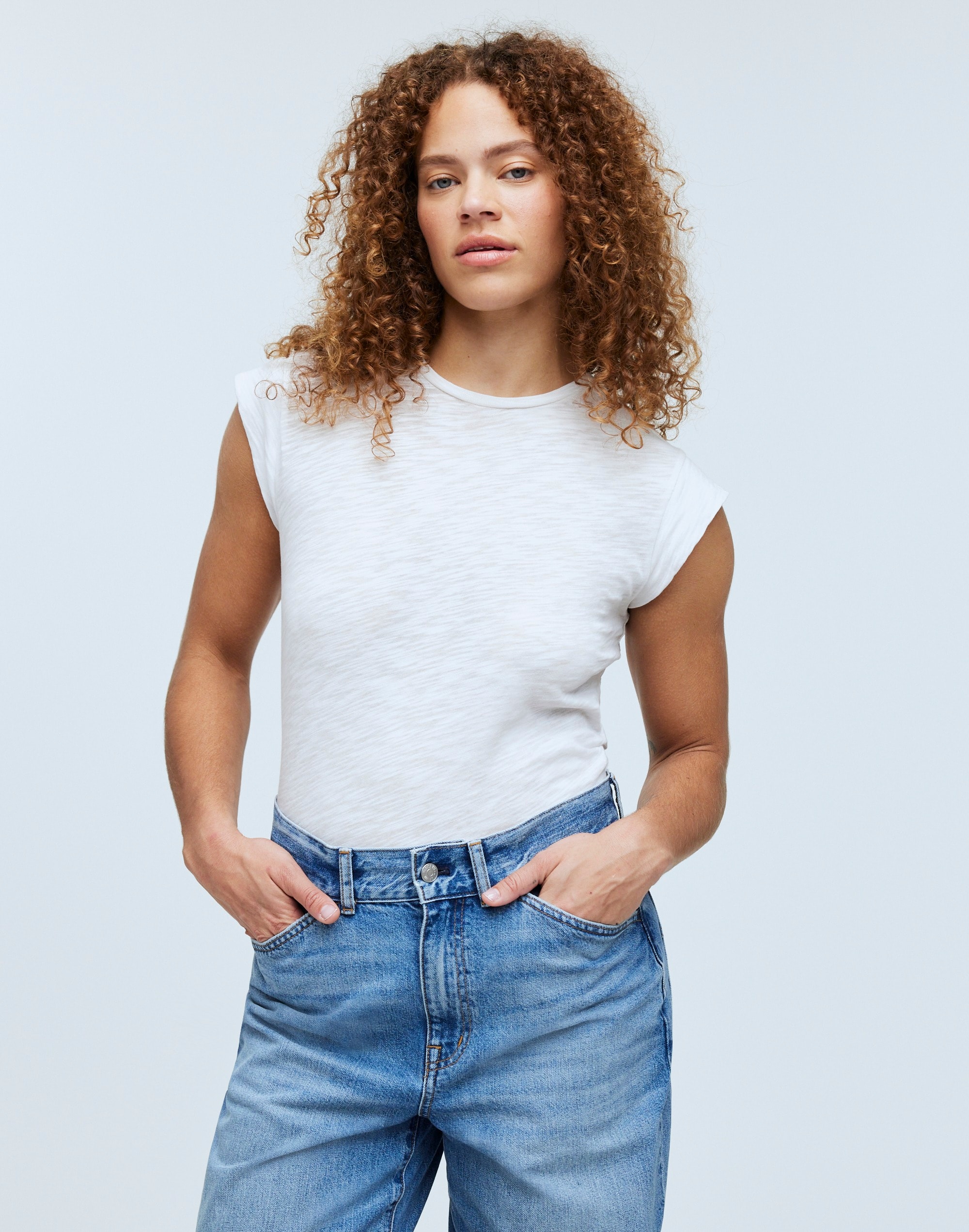 Slub Crewneck Muscle Tee