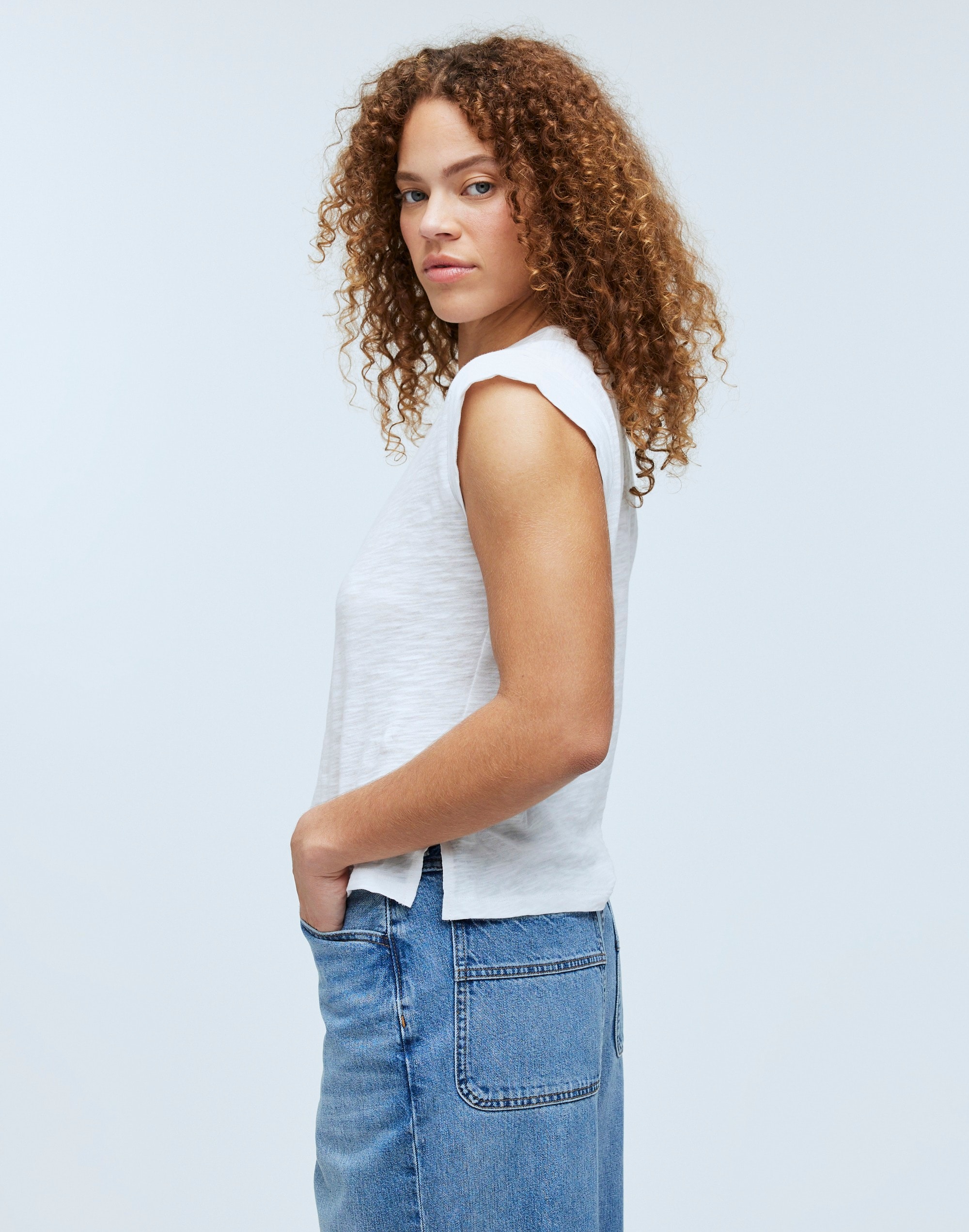 Slub Crewneck Muscle Tee