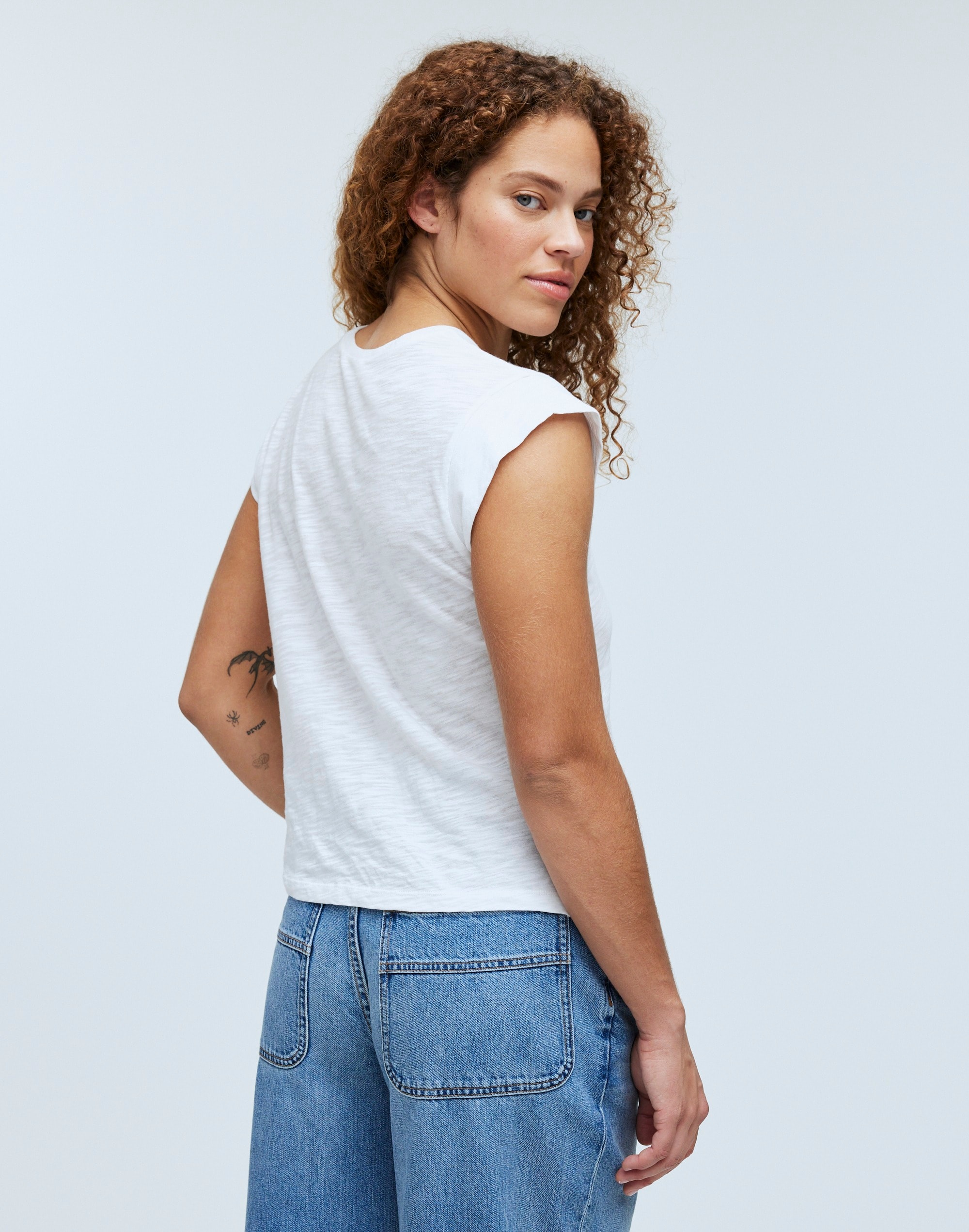 Slub Crewneck Muscle Tee