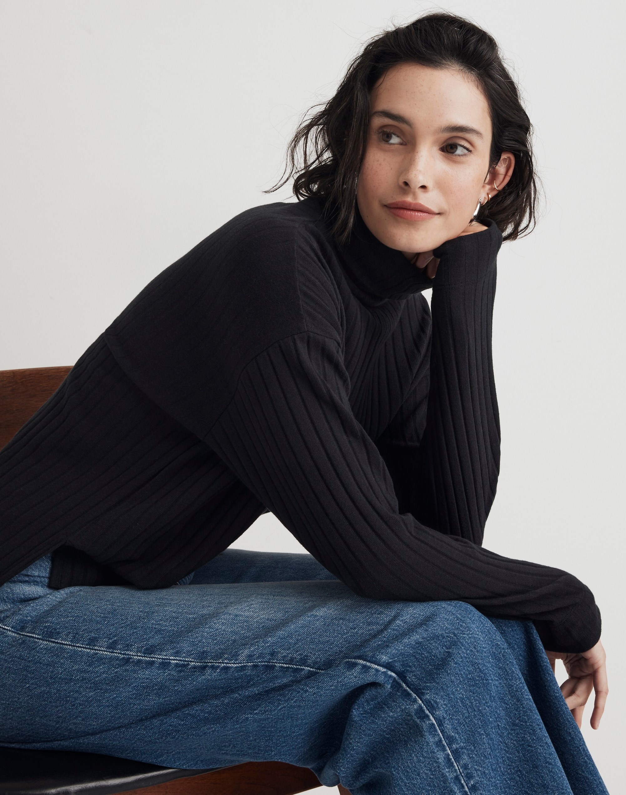 relaxed turtleneck tee