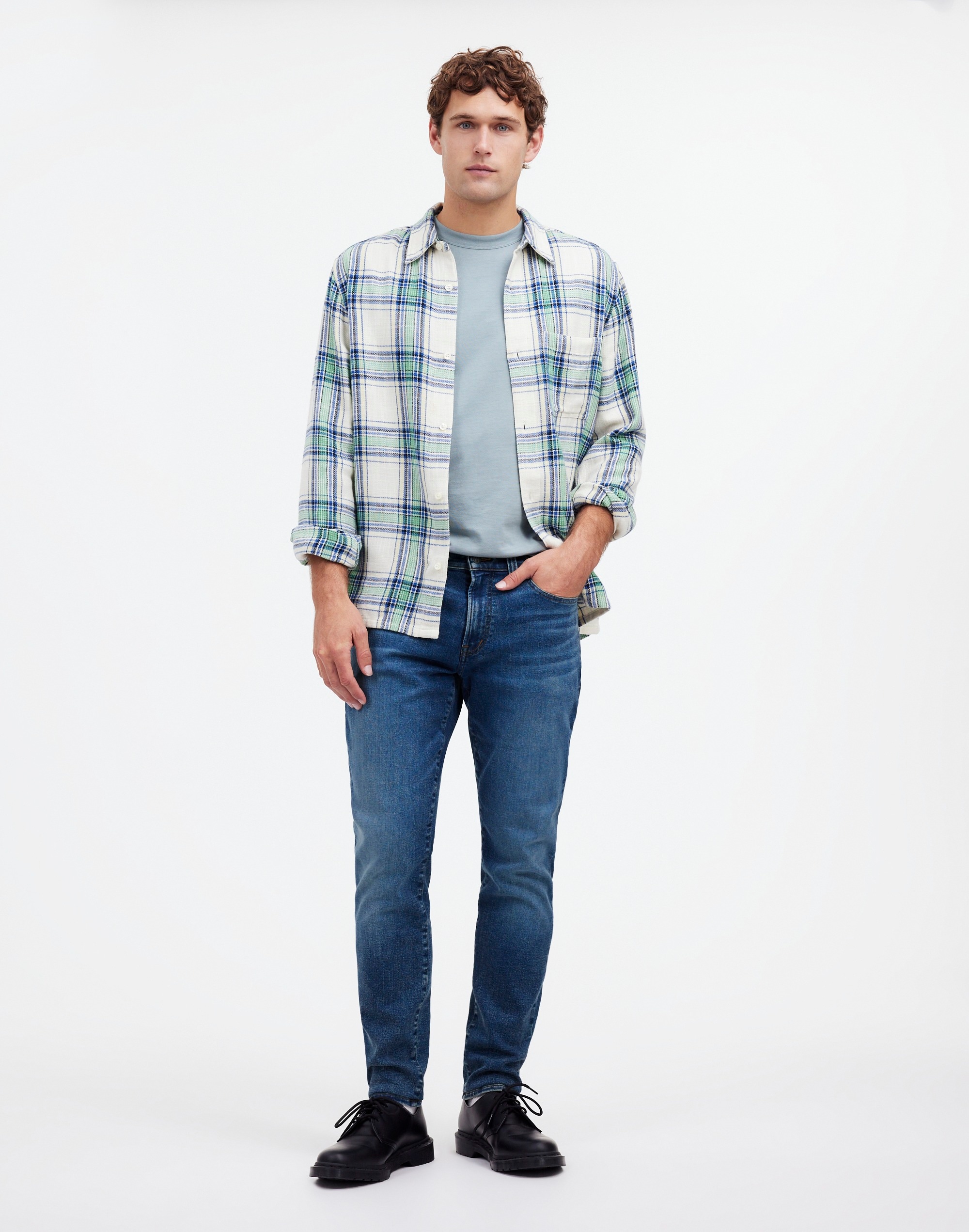 Athletic Slim Jeans in Myrna Wash: Airy Stretch Denim Edition