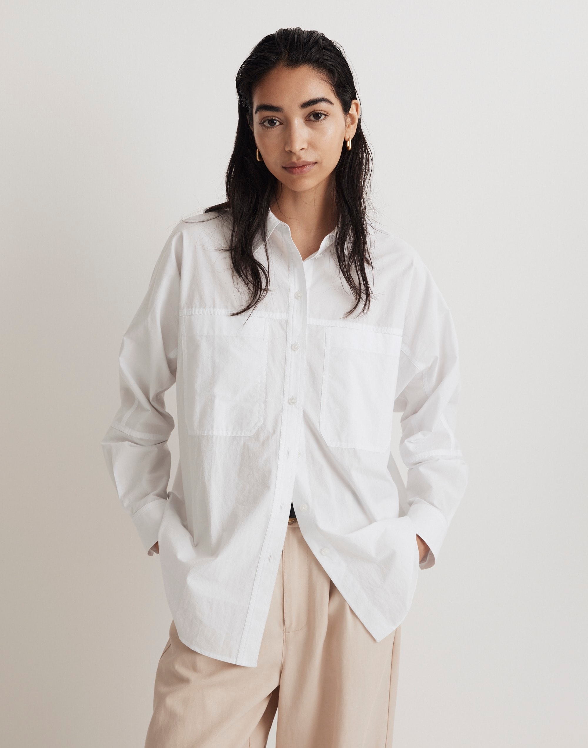 The Signature Poplin Dolman Shirt