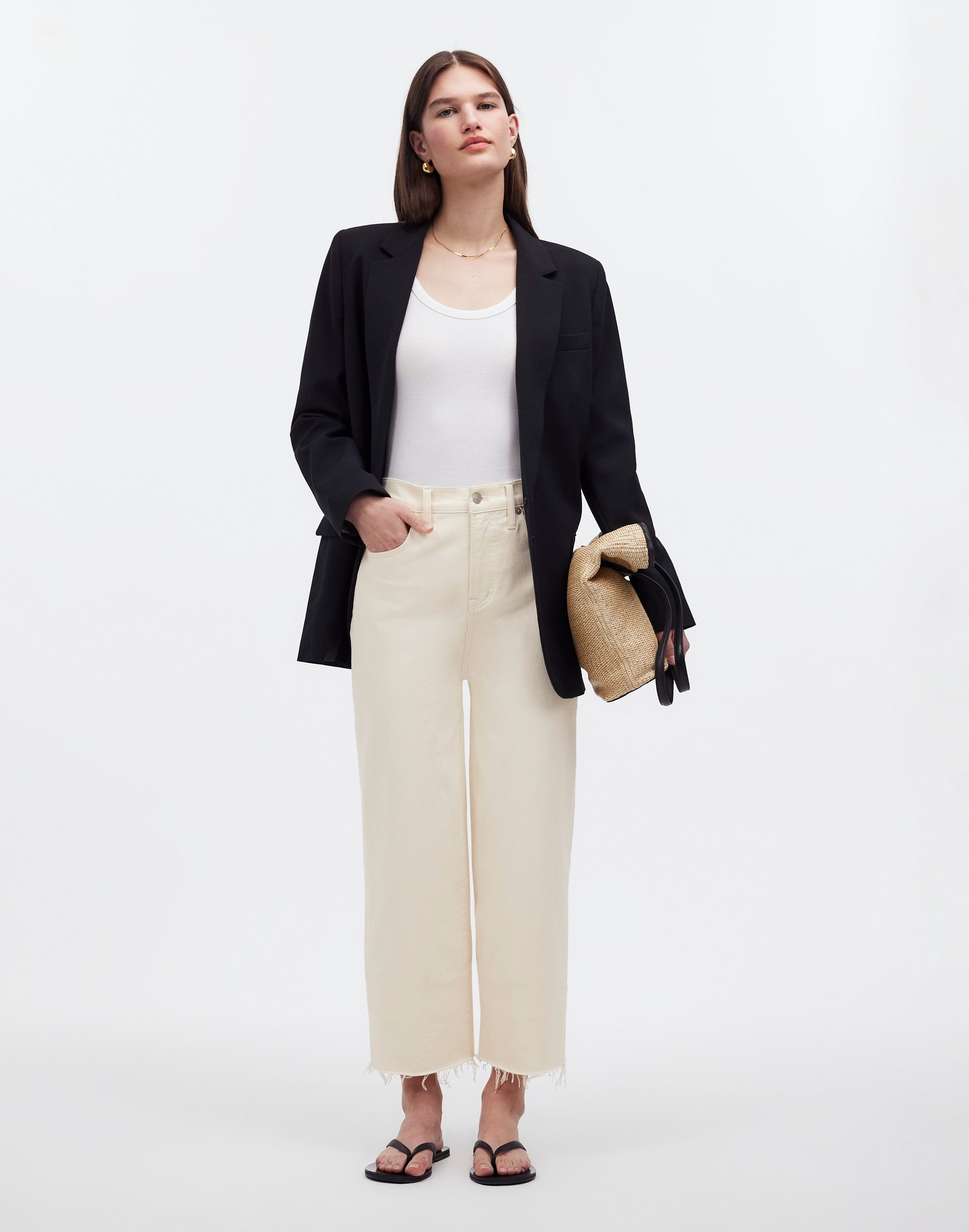 The Petite Perfect Vintage Wide-Leg Crop Jean