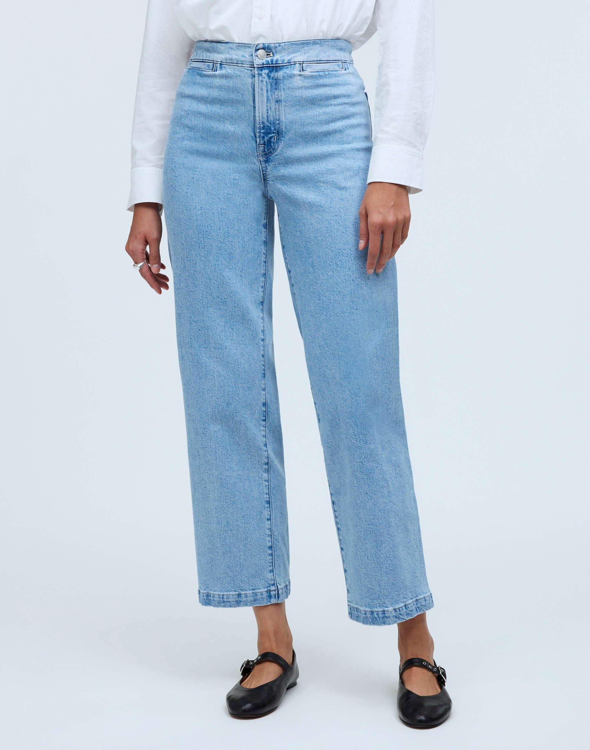 The Emmett Wide-Leg Crop Jean: Welt Pocket Edition