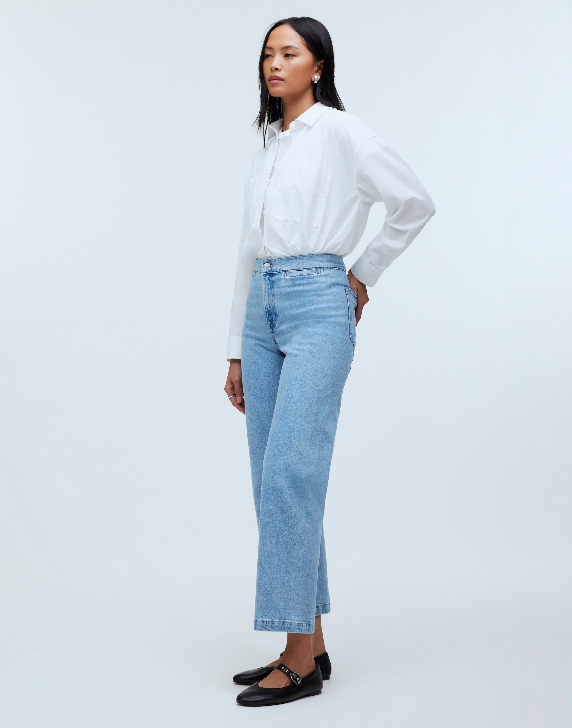 The Emmett Wide-Leg Crop Jean: Welt Pocket Edition