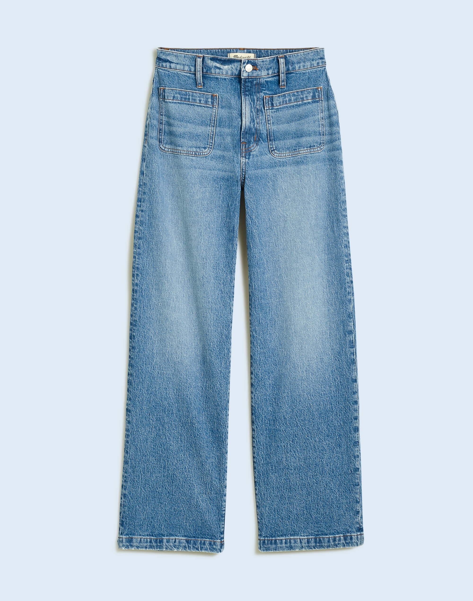 The Taller Emmett Wide-Leg Jean in Lakecourt Wash: Patch Pocket Edition