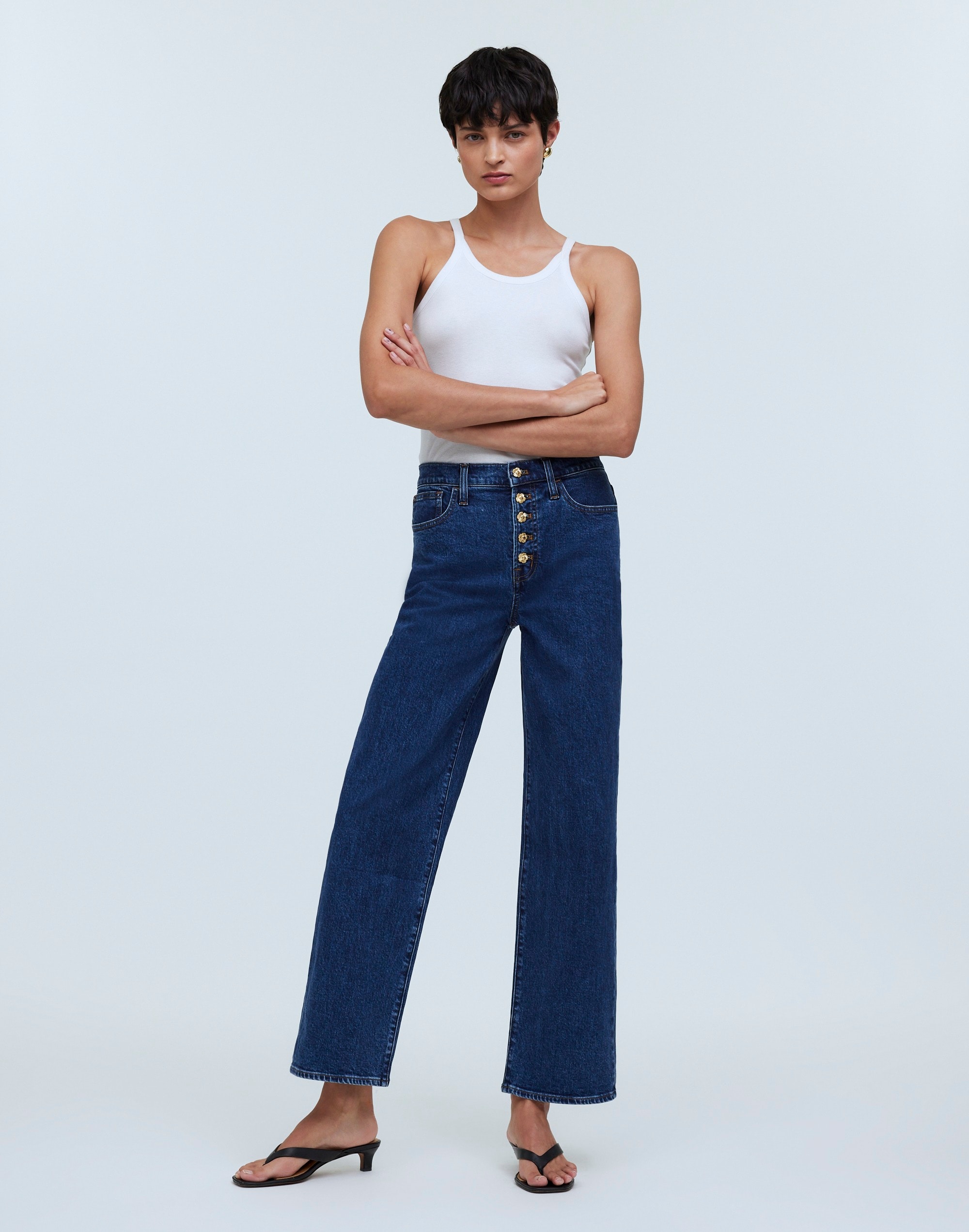 The Perfect Vintage Wide-Leg Crop Jean