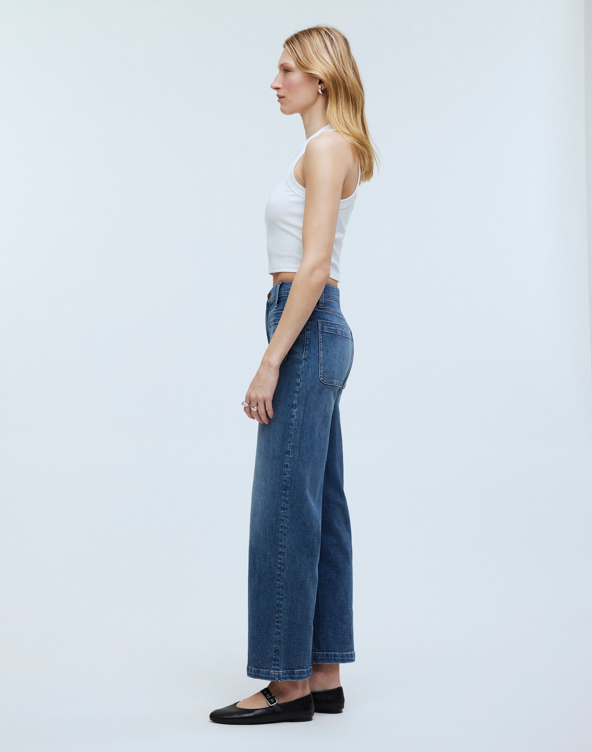 The Perfect Vintage Wide-Leg Crop Jean