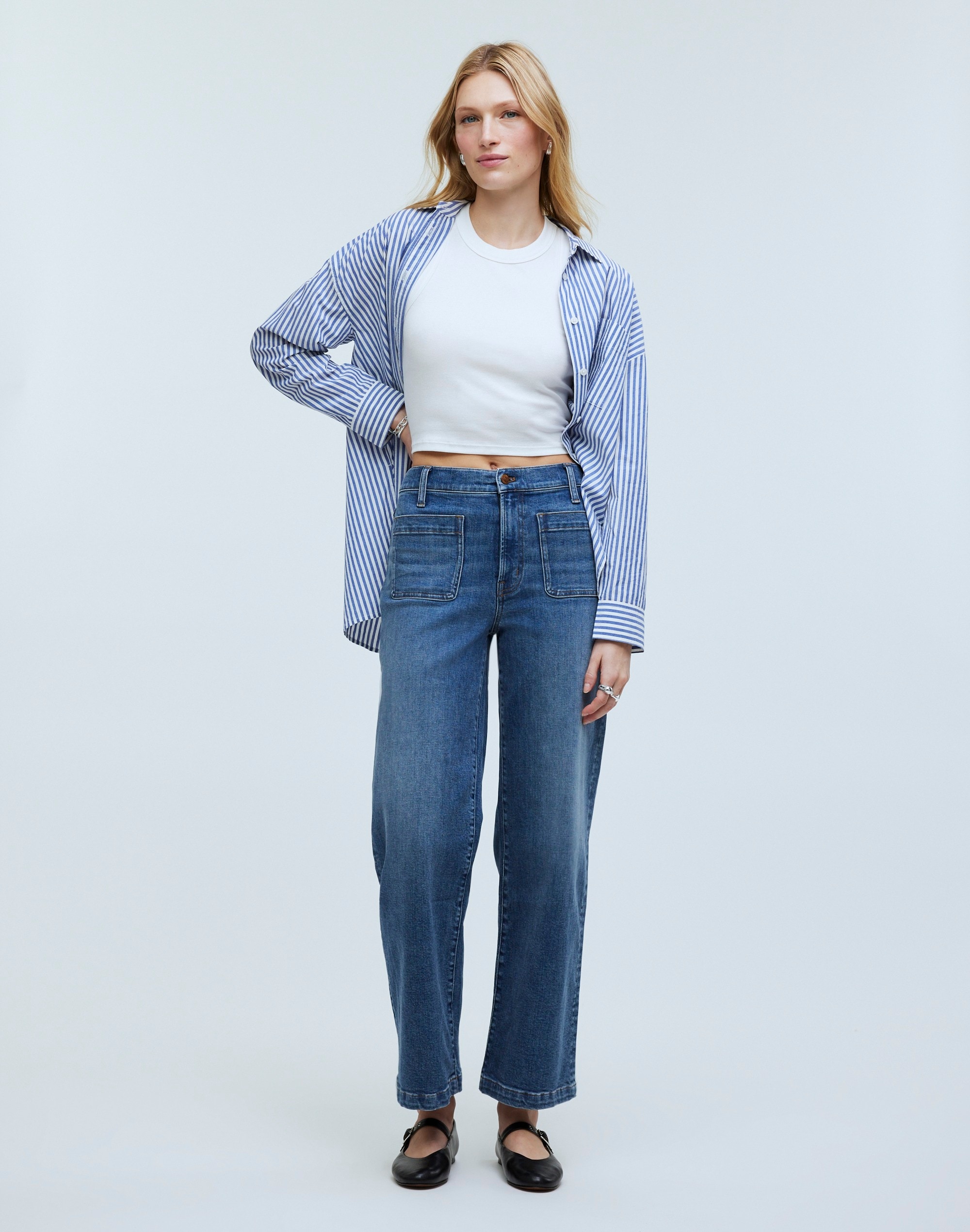 The Perfect Vintage Wide-Leg Crop Jean