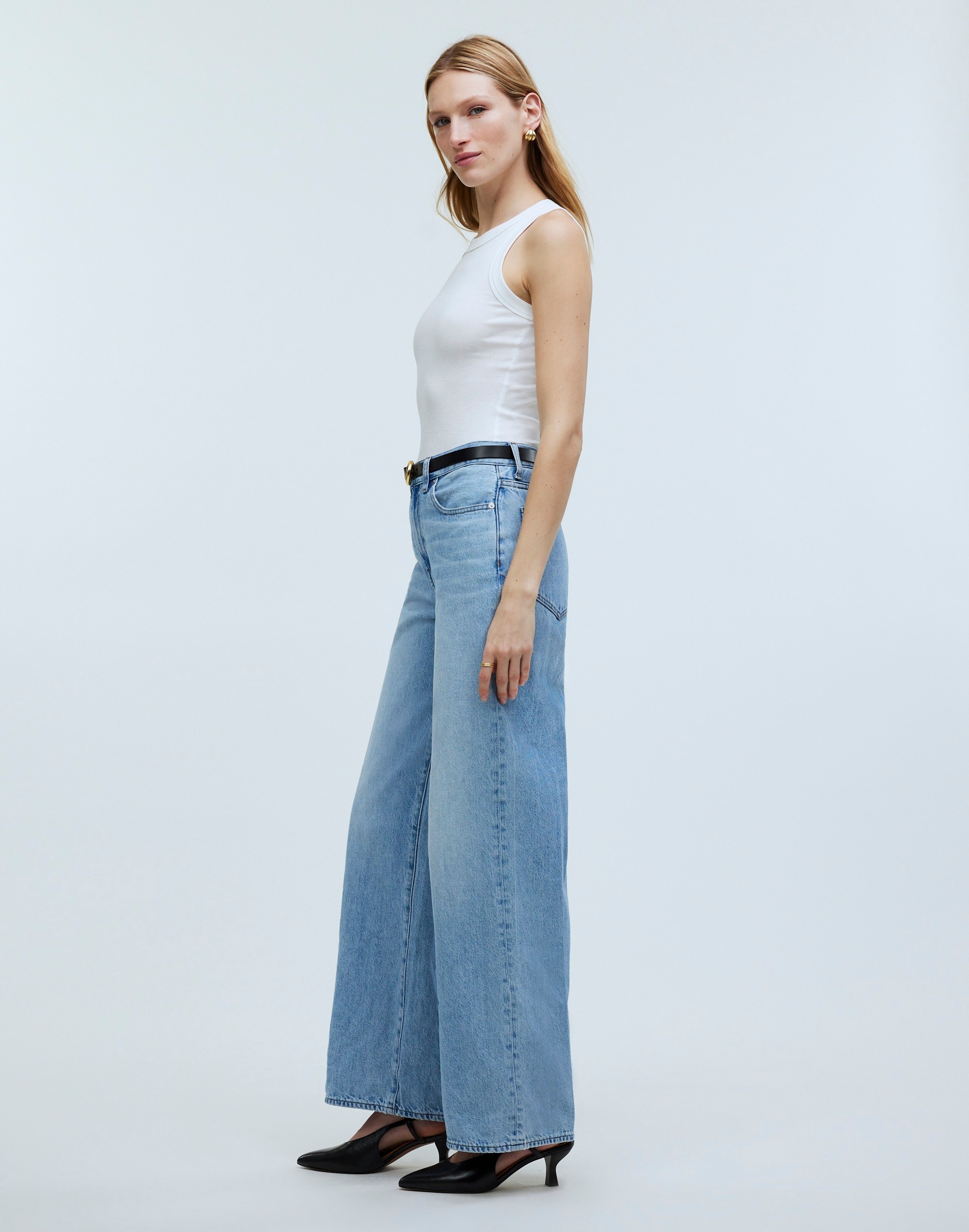 Superwide-Leg Jeans in Ahern Wash: Airy Denim Edition