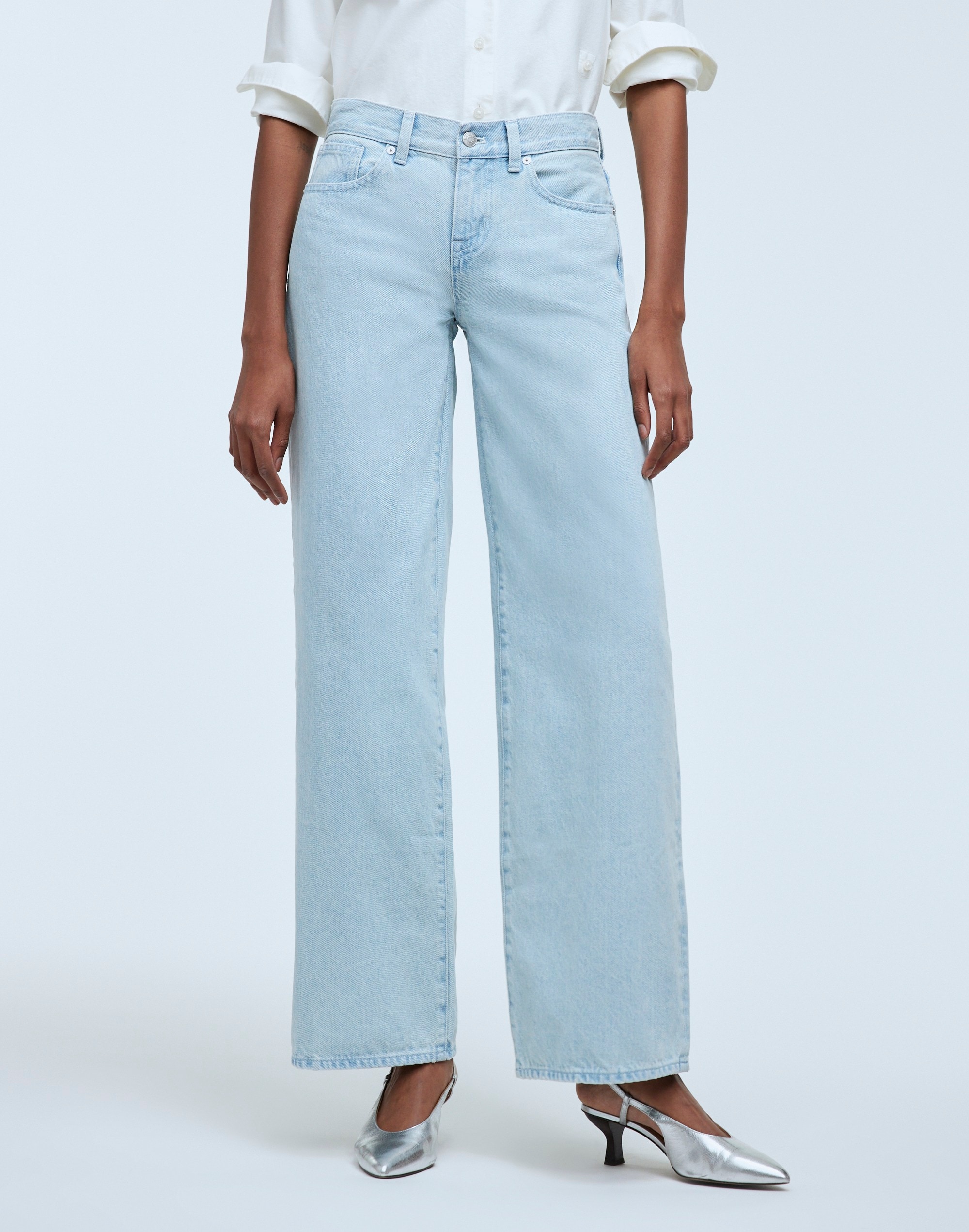 Low-Rise Superwide-Leg Jeans